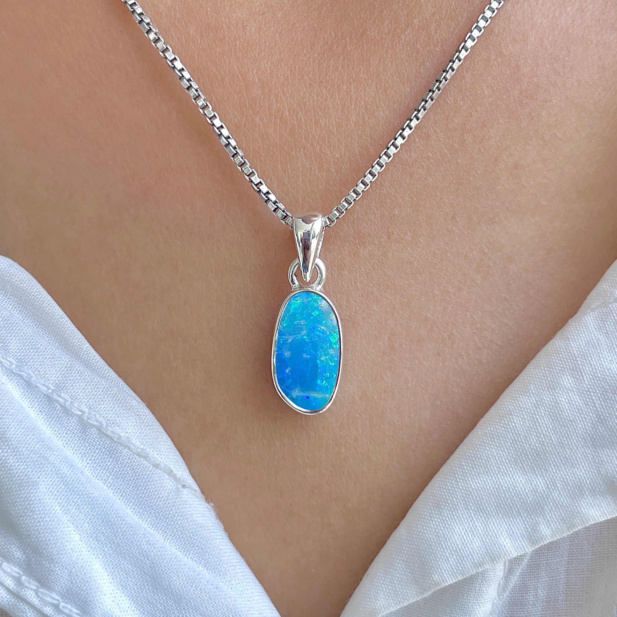 Australian Opal Pendant-(AOD-P-171.)