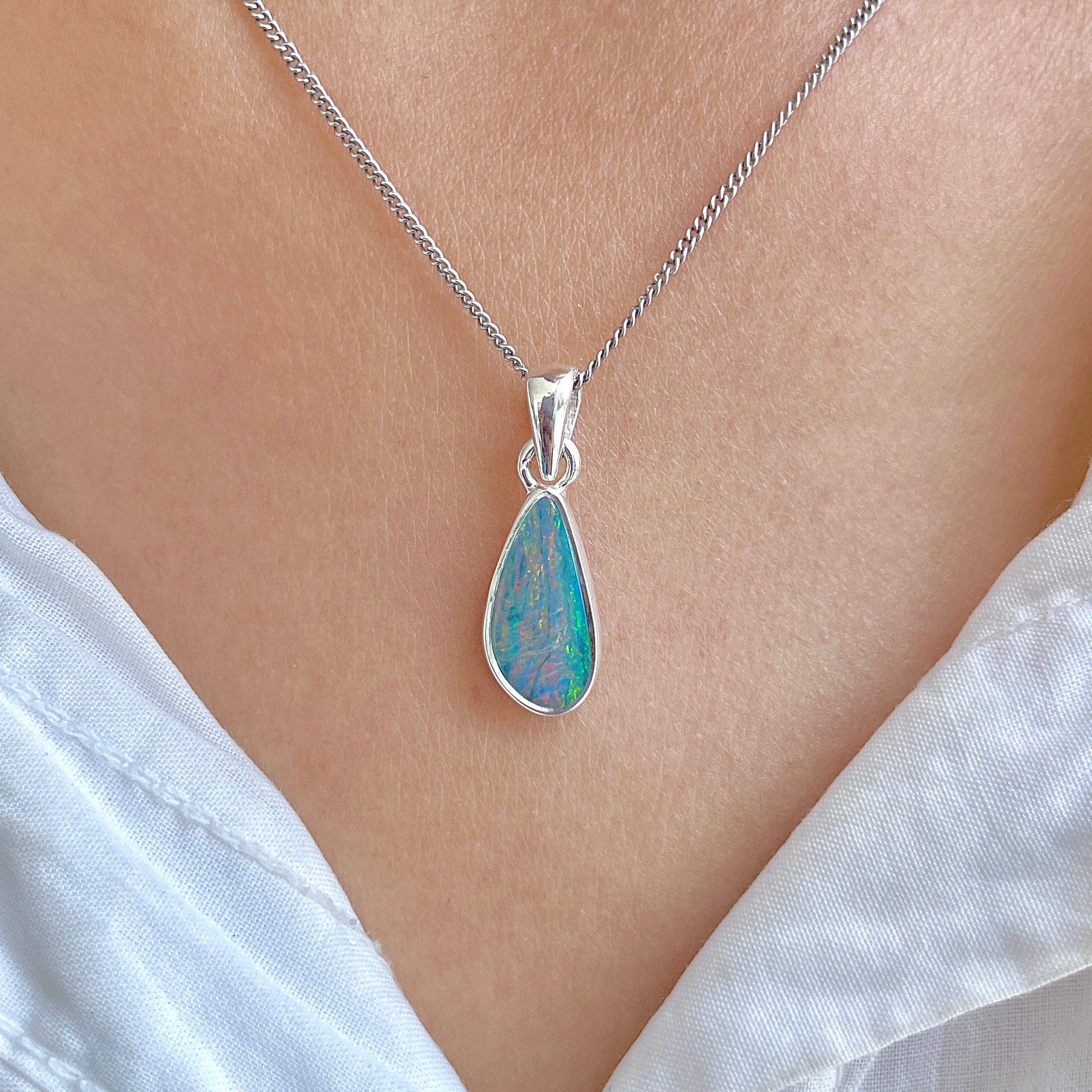Australian Opal Pendant-(AOD-P-176.)