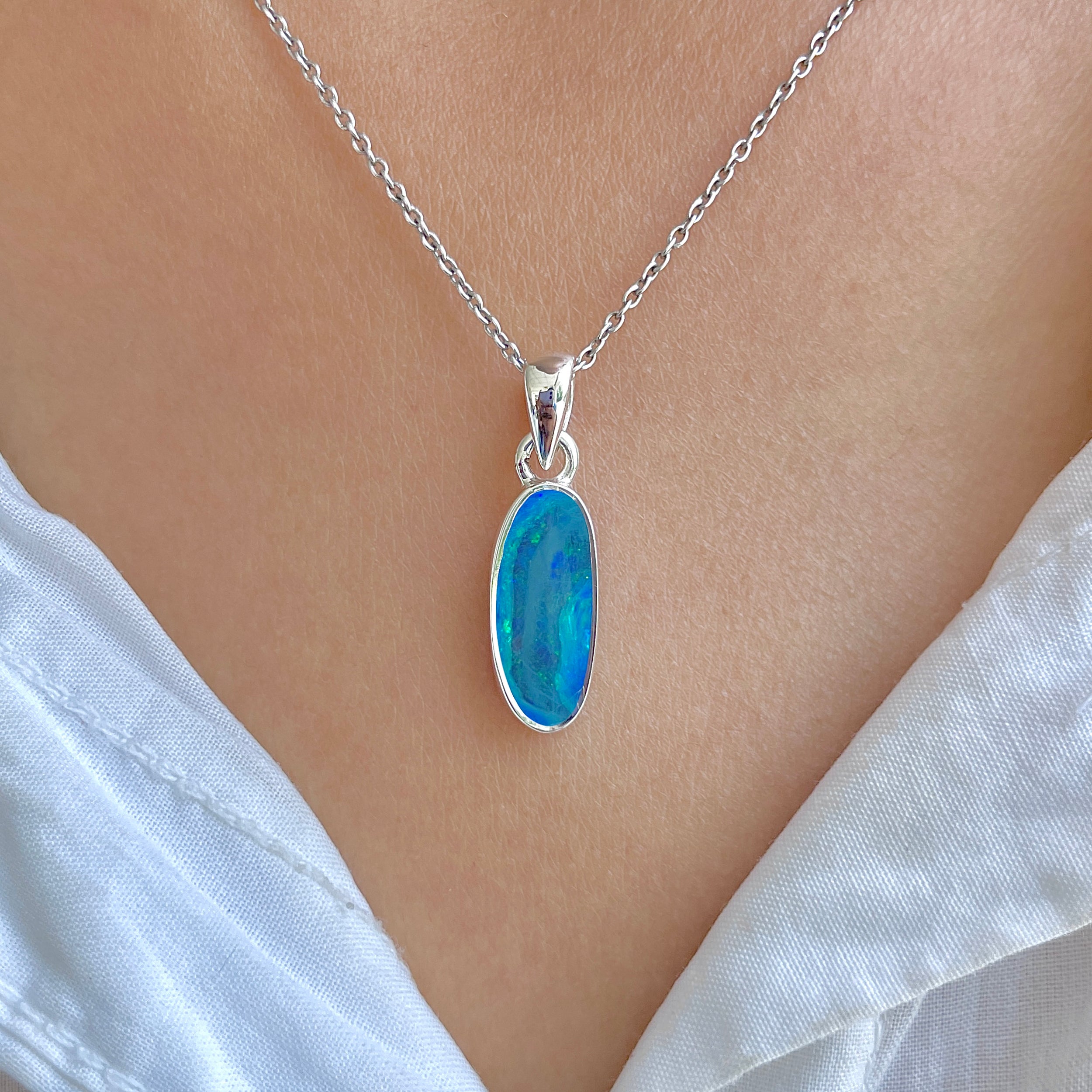 Australian Opal Pendant-(AOD-P-180.)