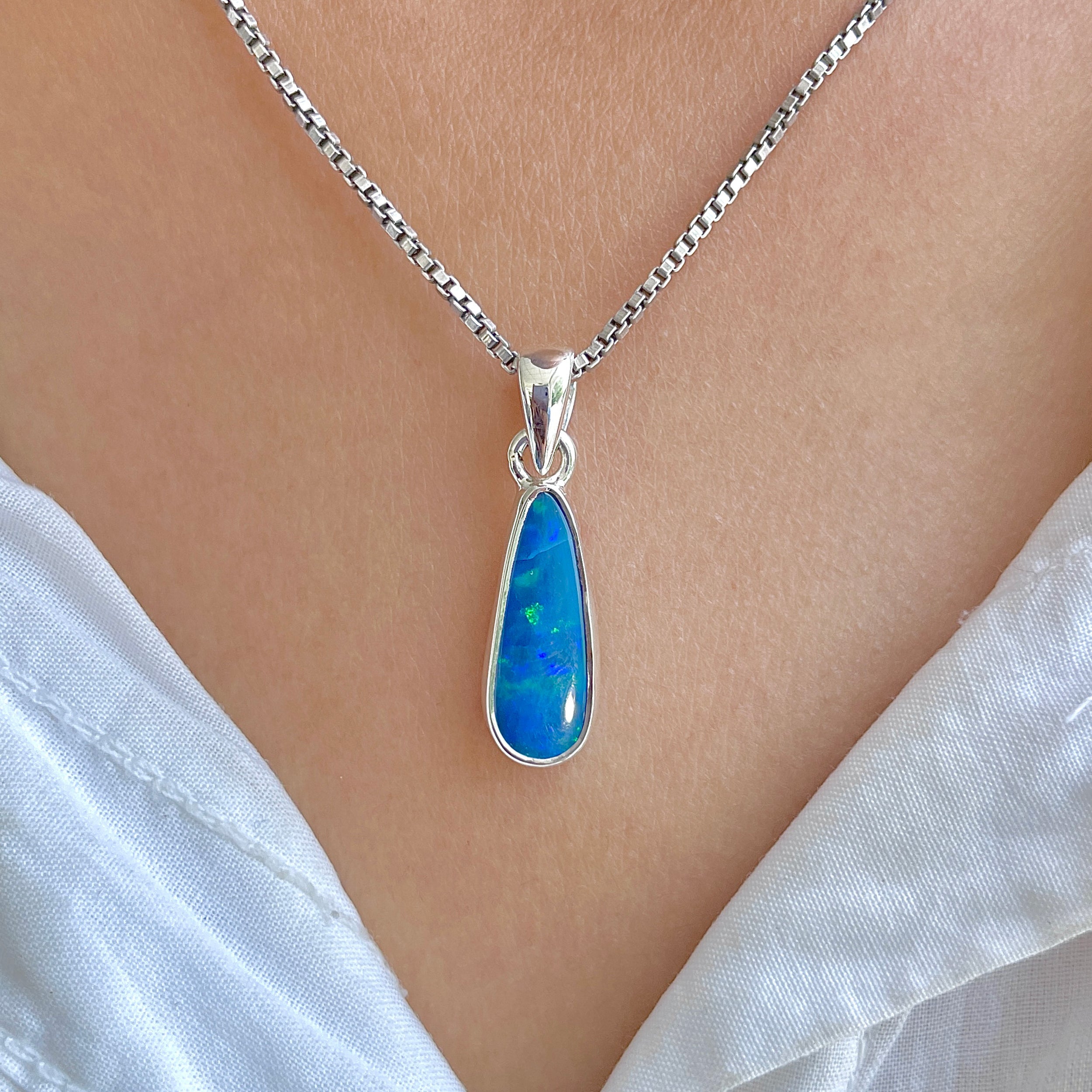 Australian Opal Pendant-(AOD-P-186.)