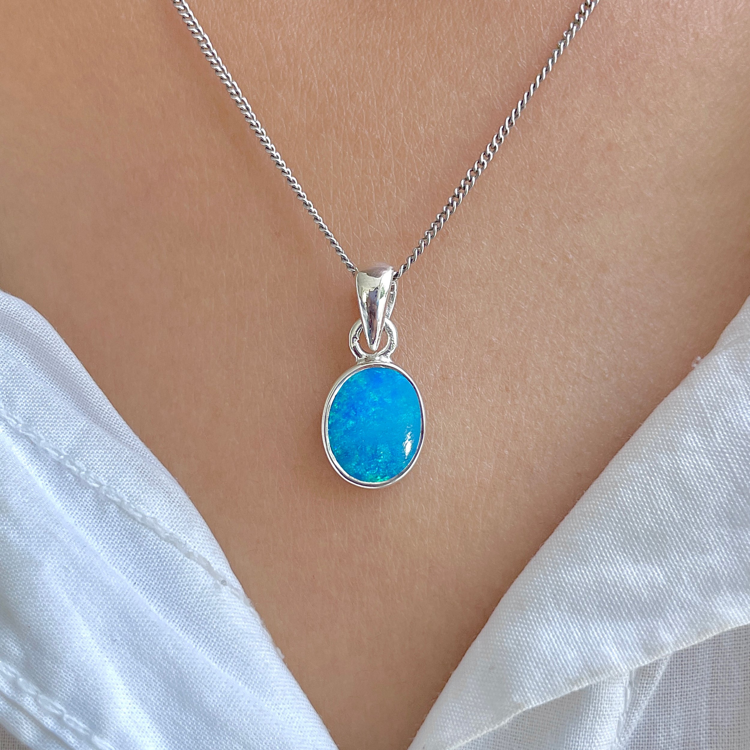 Australian Opal Pendant-(AOD-P-189.)