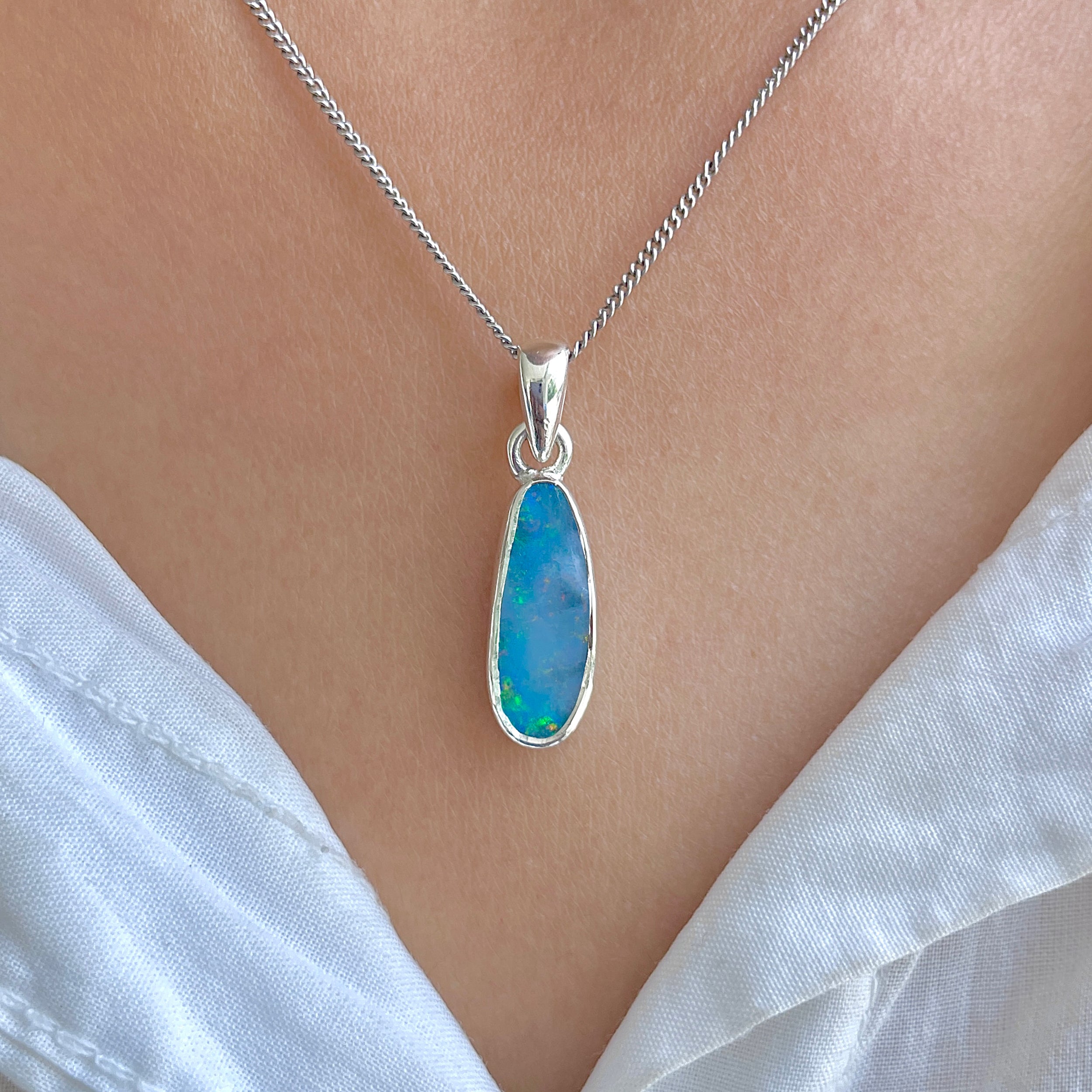 Australian Opal Pendant-(AOD-P-194.)