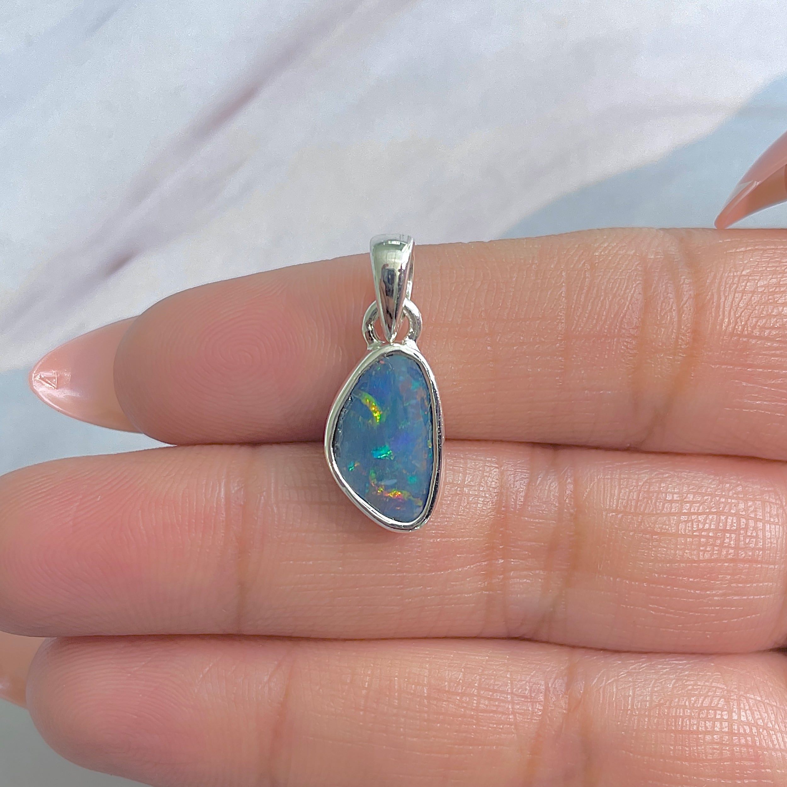 Australian Opal Pendant-(AOD-P-196.)