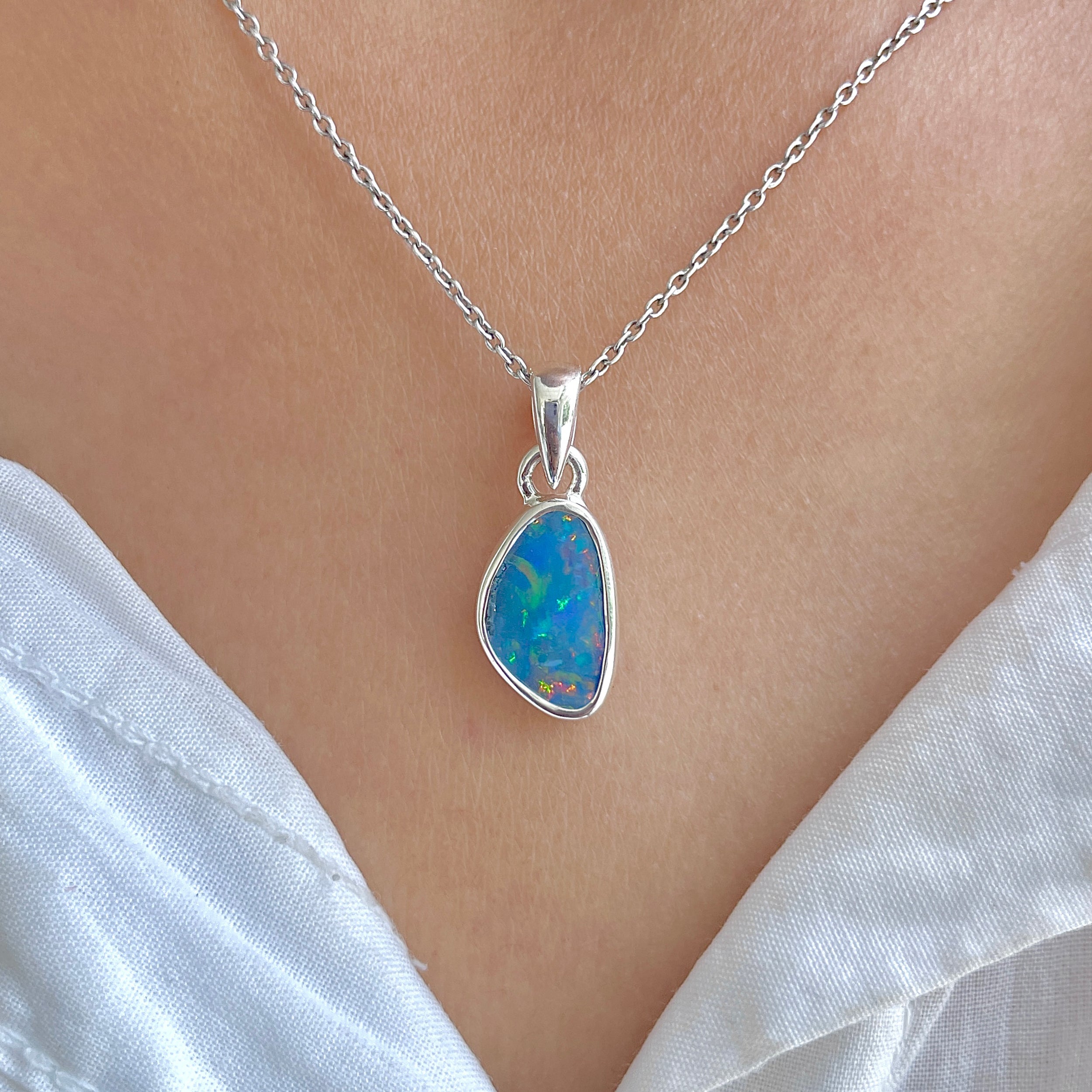 Australian Opal Pendant-(AOD-P-196.)