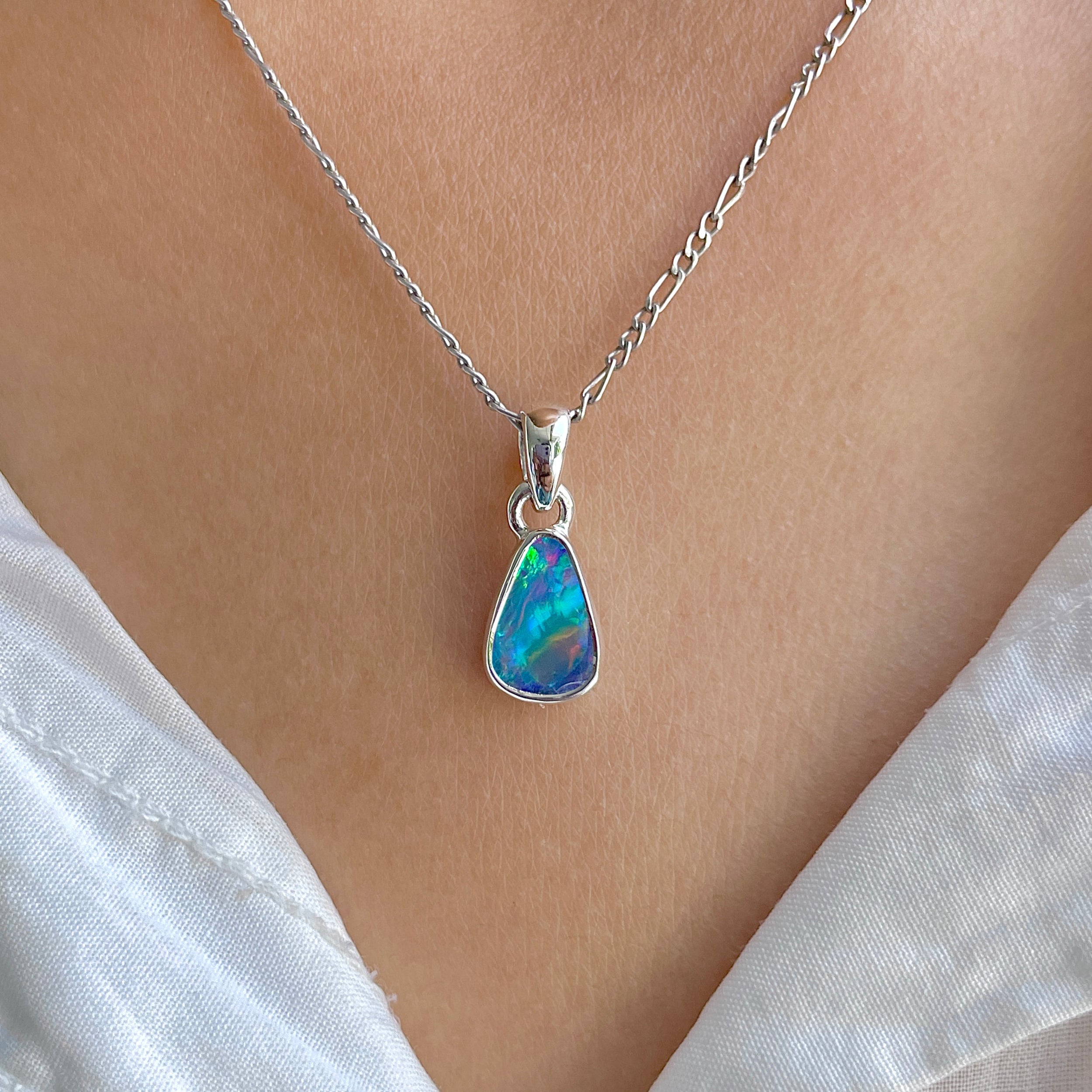 Australian Opal Pendant-(AOD-P-49.)