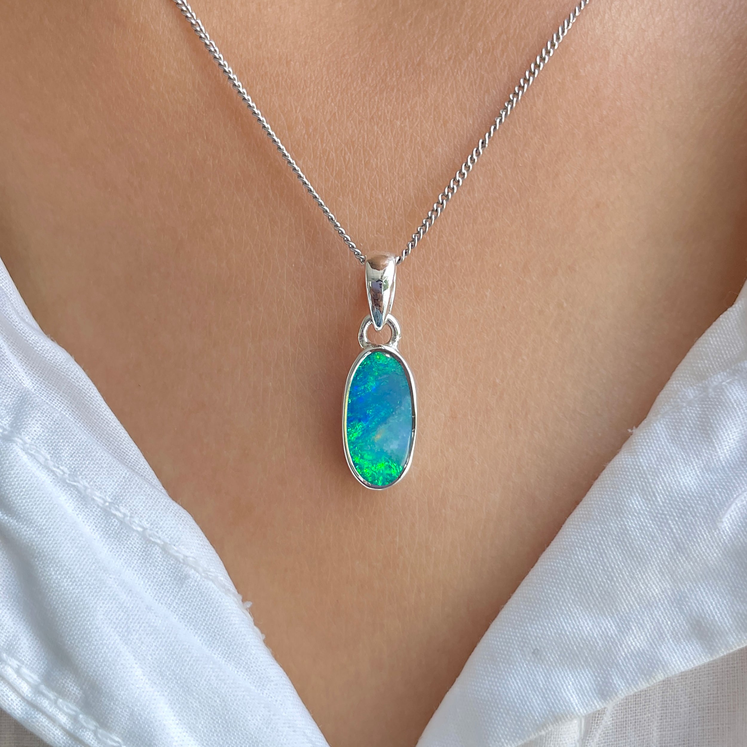 Australian Opal Pendant-(AOD-P-5.)