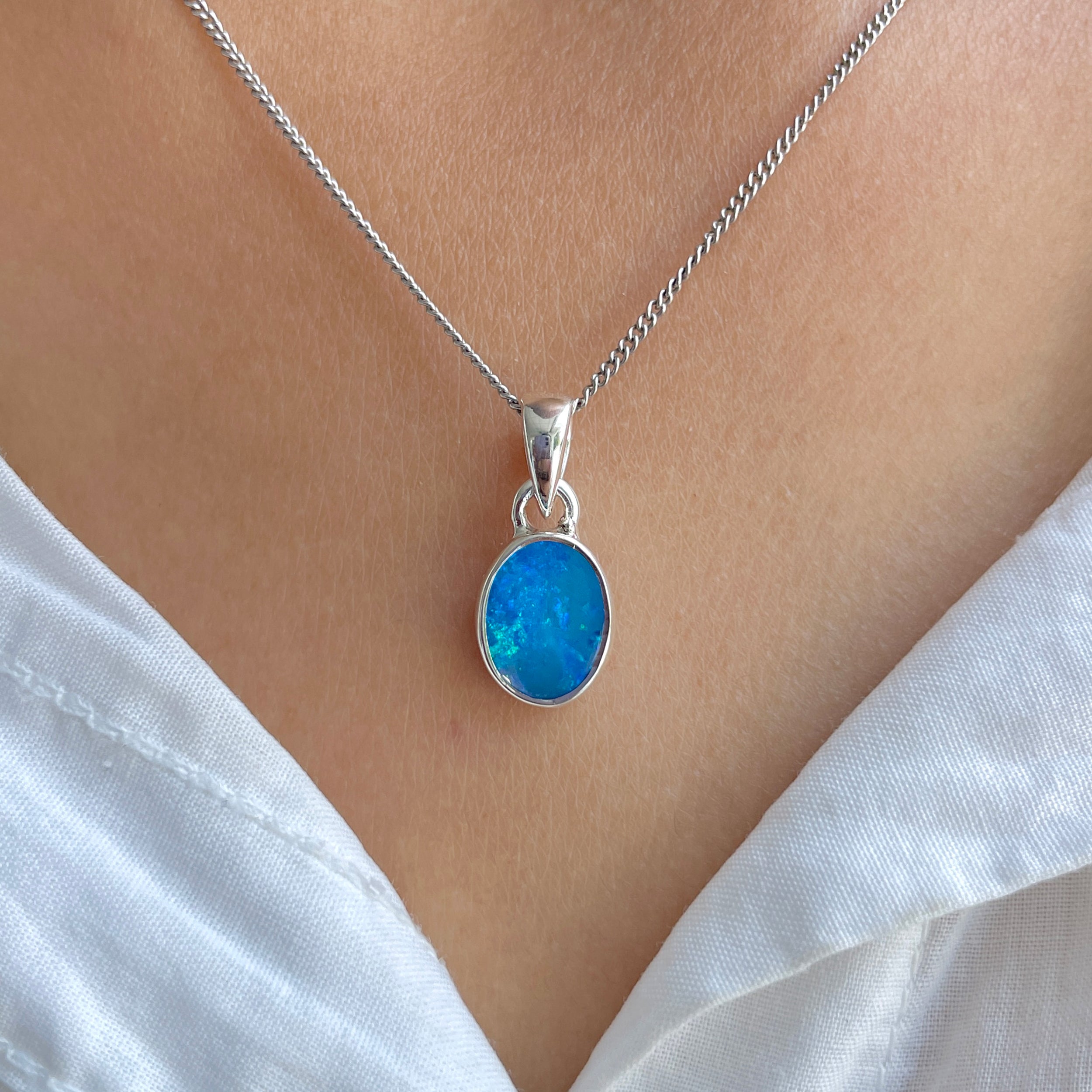 Australian Opal Pendant-(AOD-P-6.)