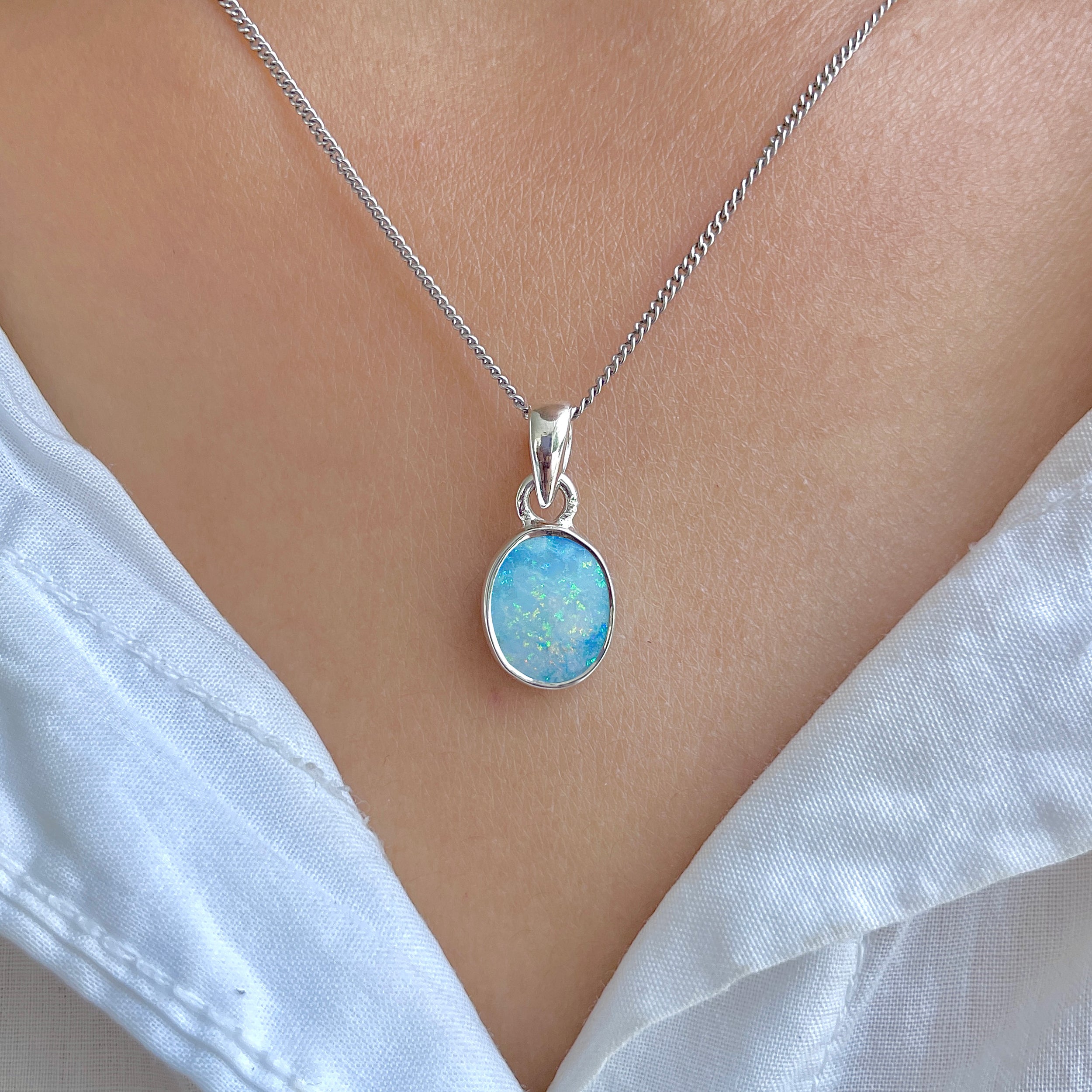 Australian Opal Pendant-(AOD-P-61.)