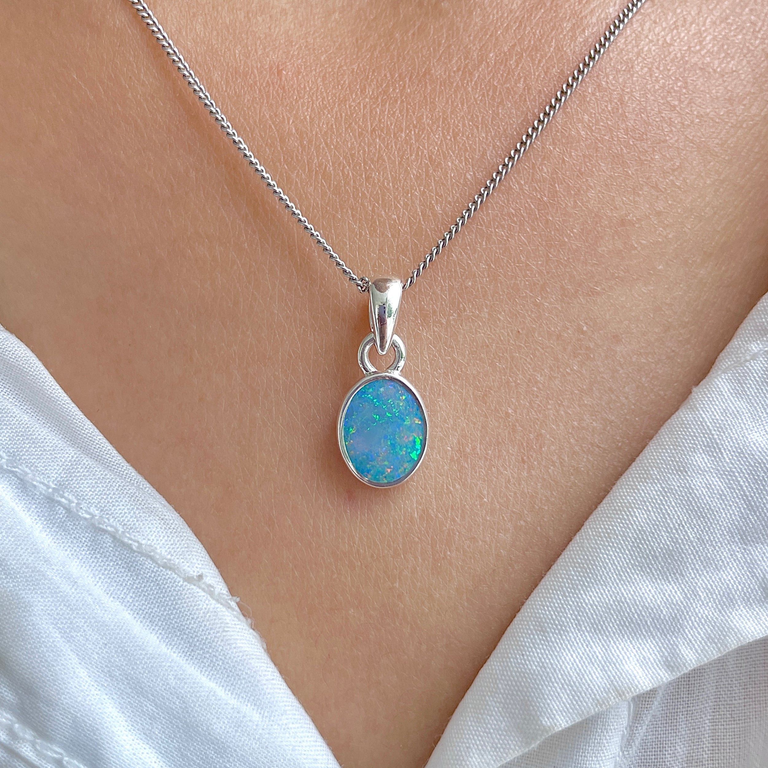 Australian Opal Pendant-(AOD-P-69.)