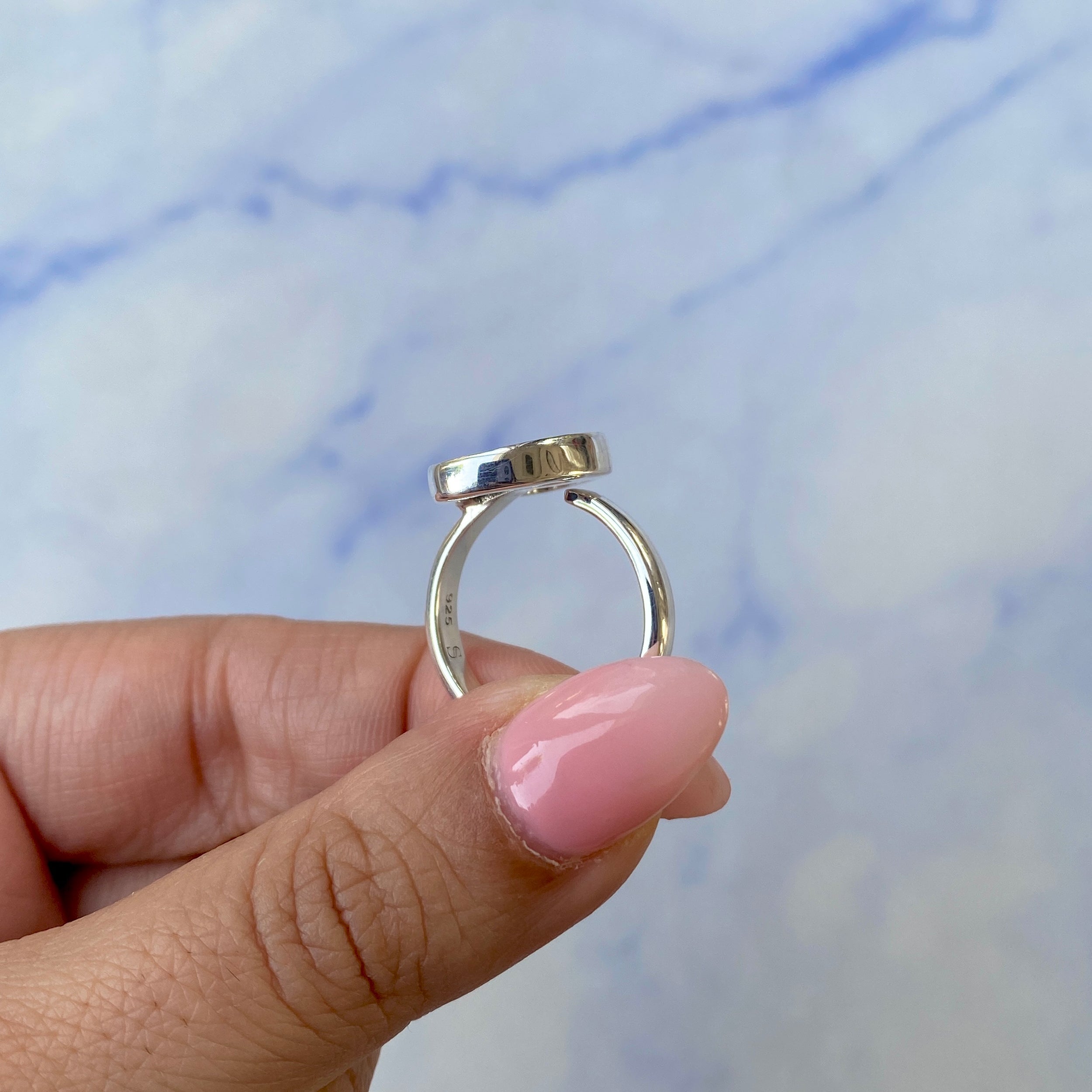 Australian Opal Adjustable Ring-(AOD-R-1.)