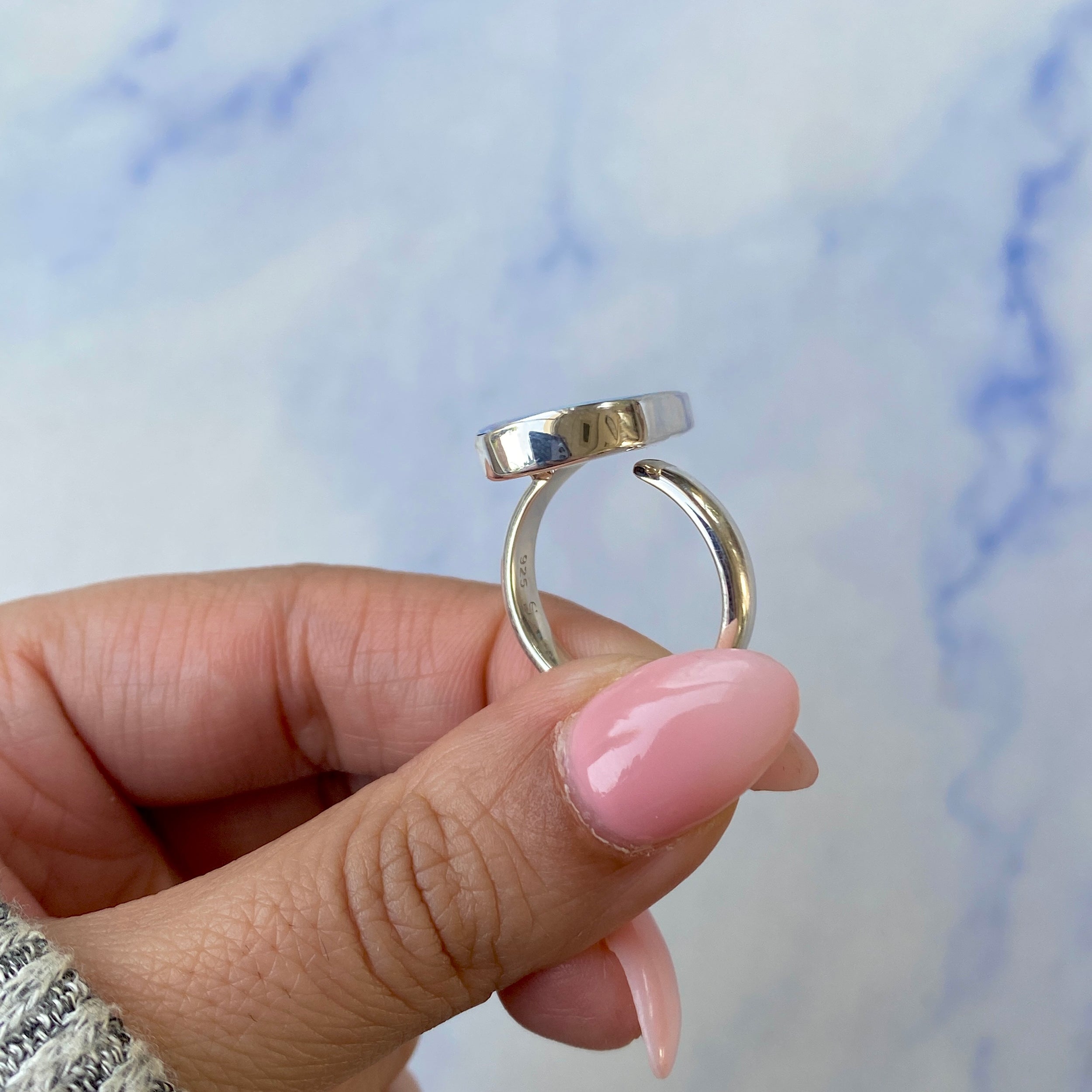 Australian Opal Adjustable Ring-(AOD-R-16.)