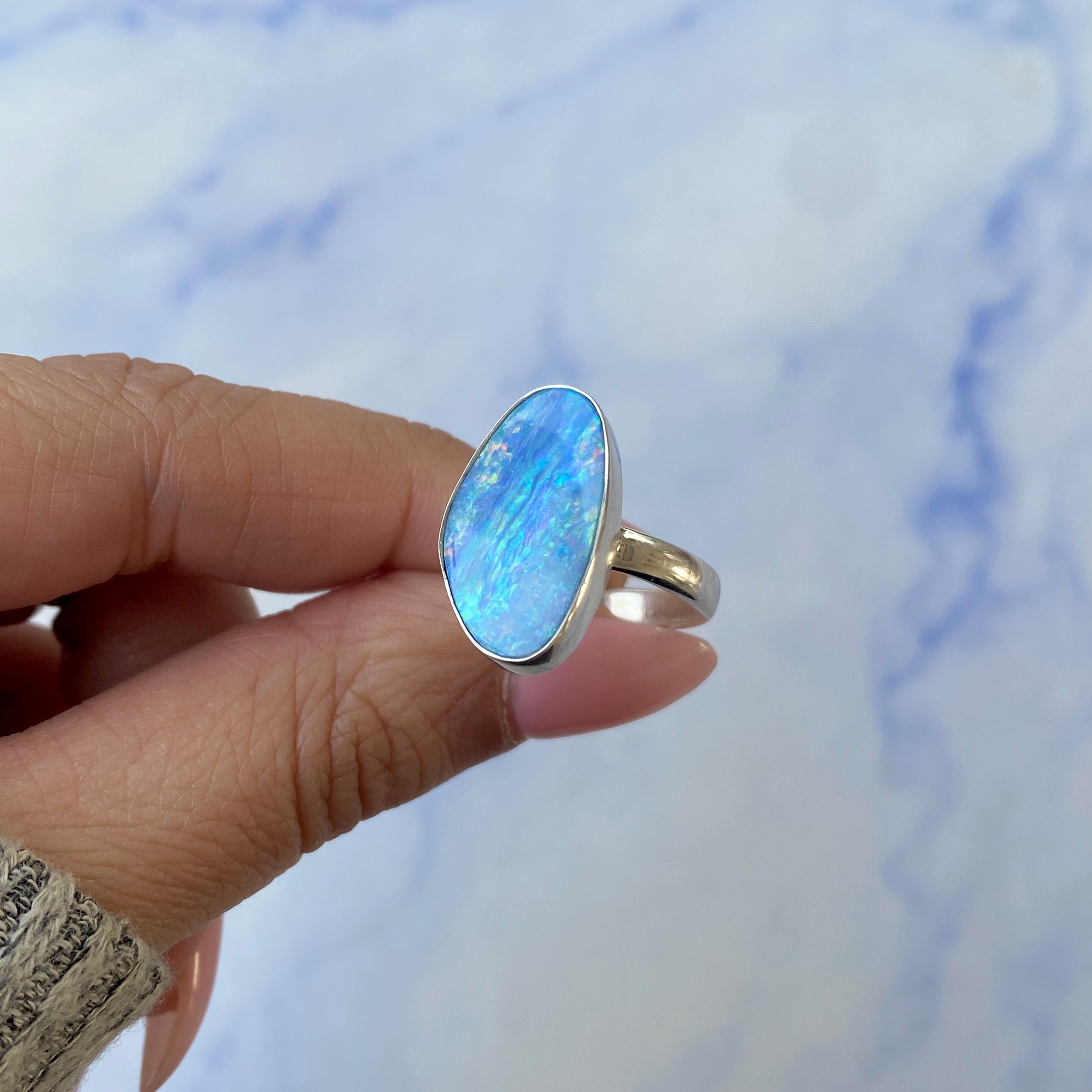 Australian Opal Adjustable Ring-(AOD-R-20.)