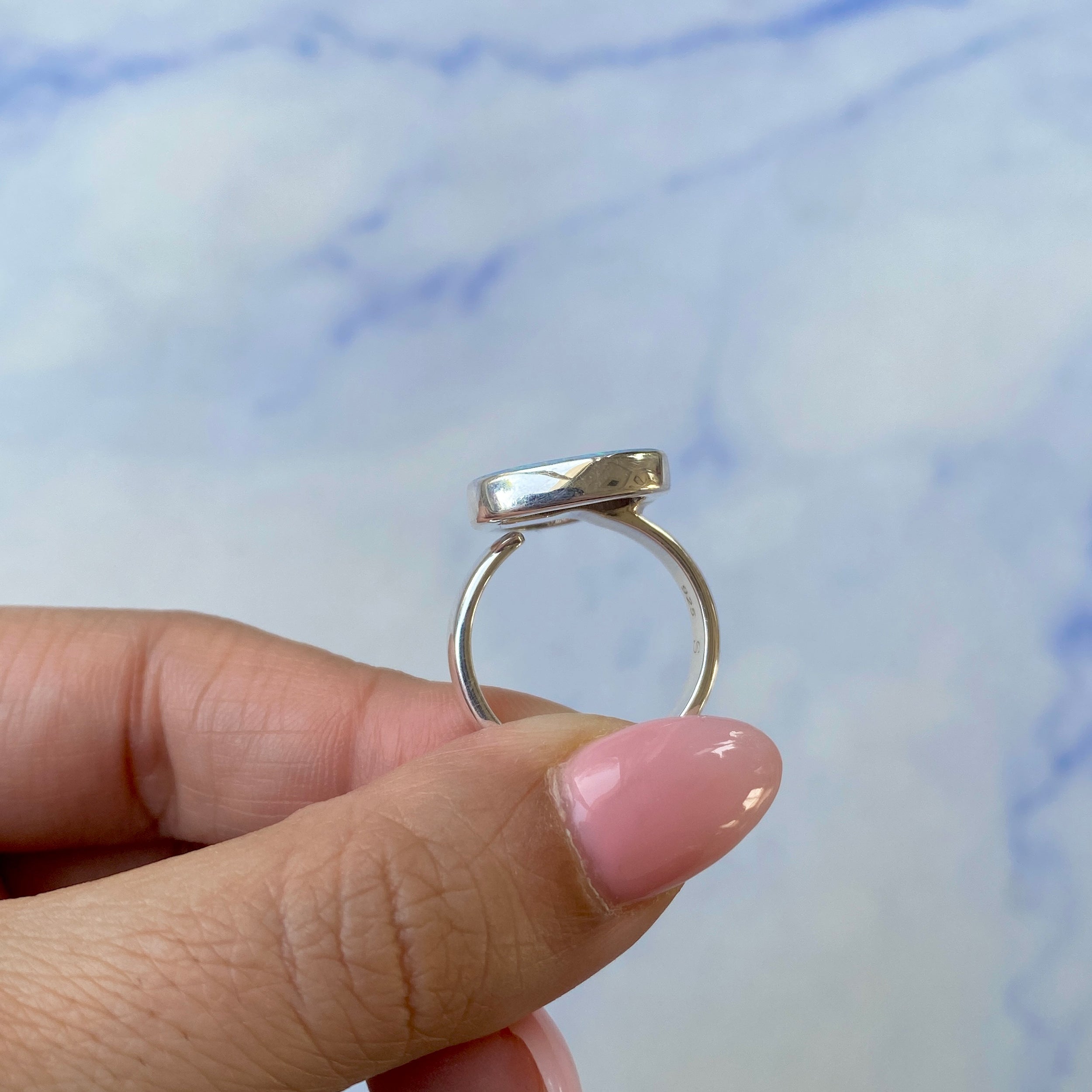 Australian Opal Adjustable Ring-(AOD-R-3.)