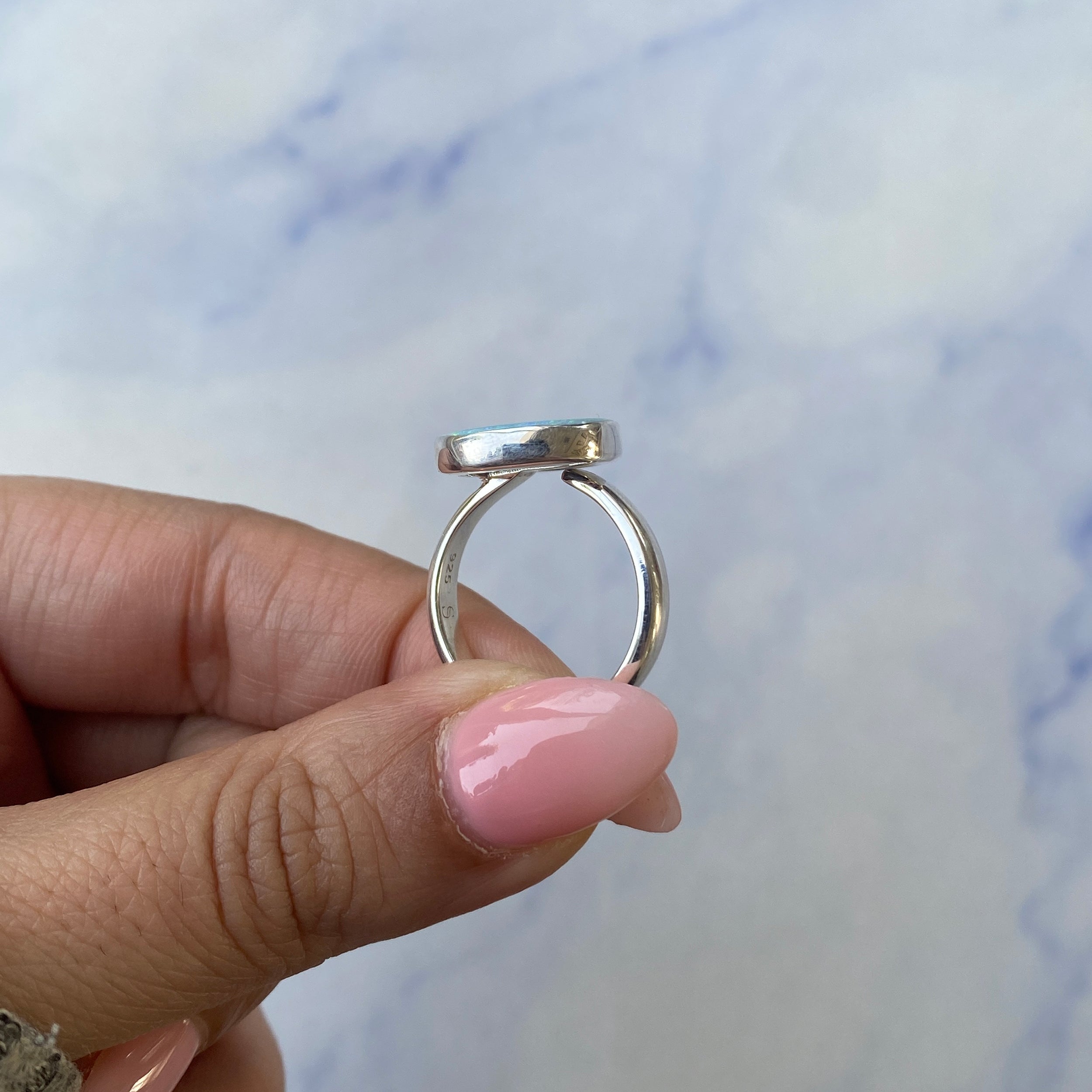 Australian Opal Adjustable Ring-(AOD-R-6.)