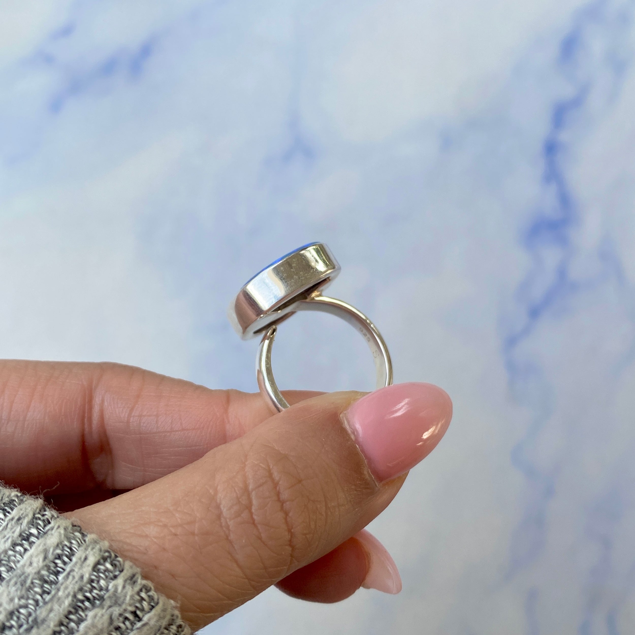 Australian Opal Adjustable Ring-(AOD-R-7.)