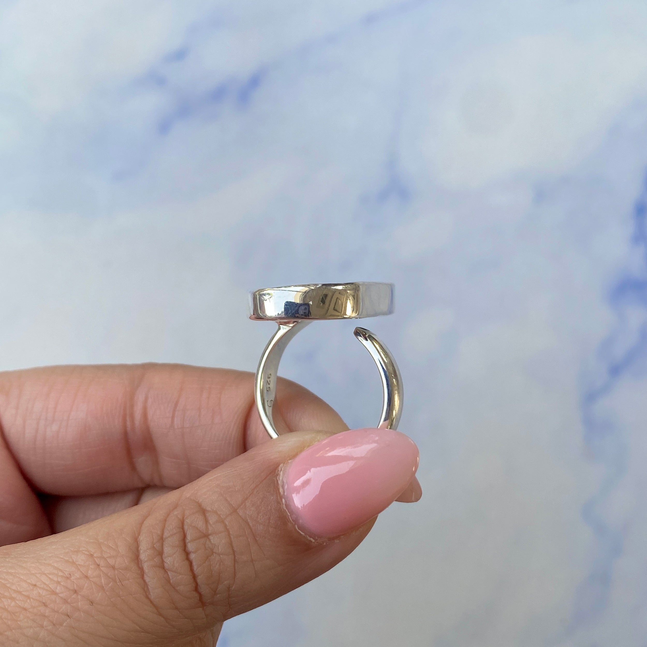 Australian Opal Adjustable Ring-(AOD-R-9.)