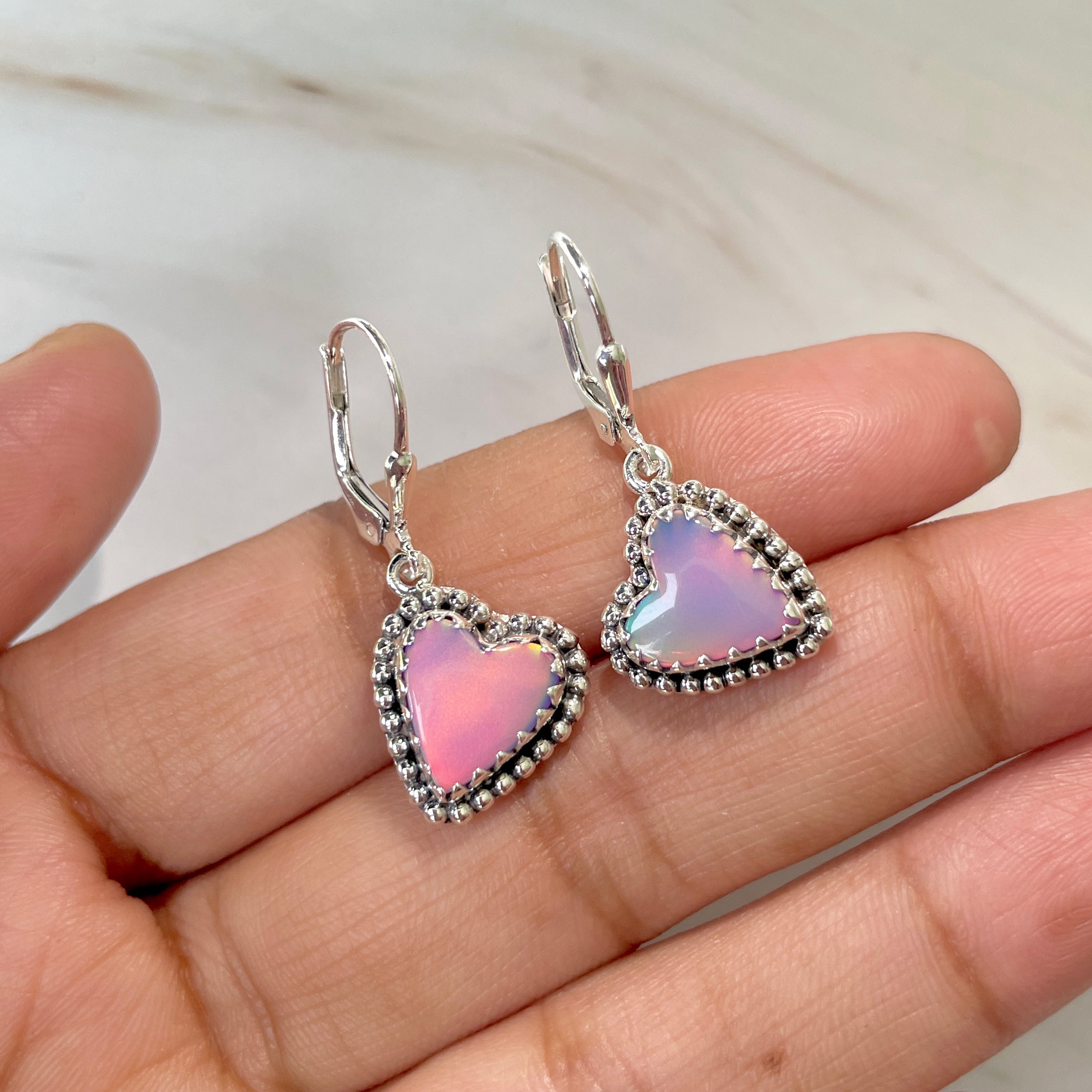 Aura Opal Earrings-(AOP-E-31.)
