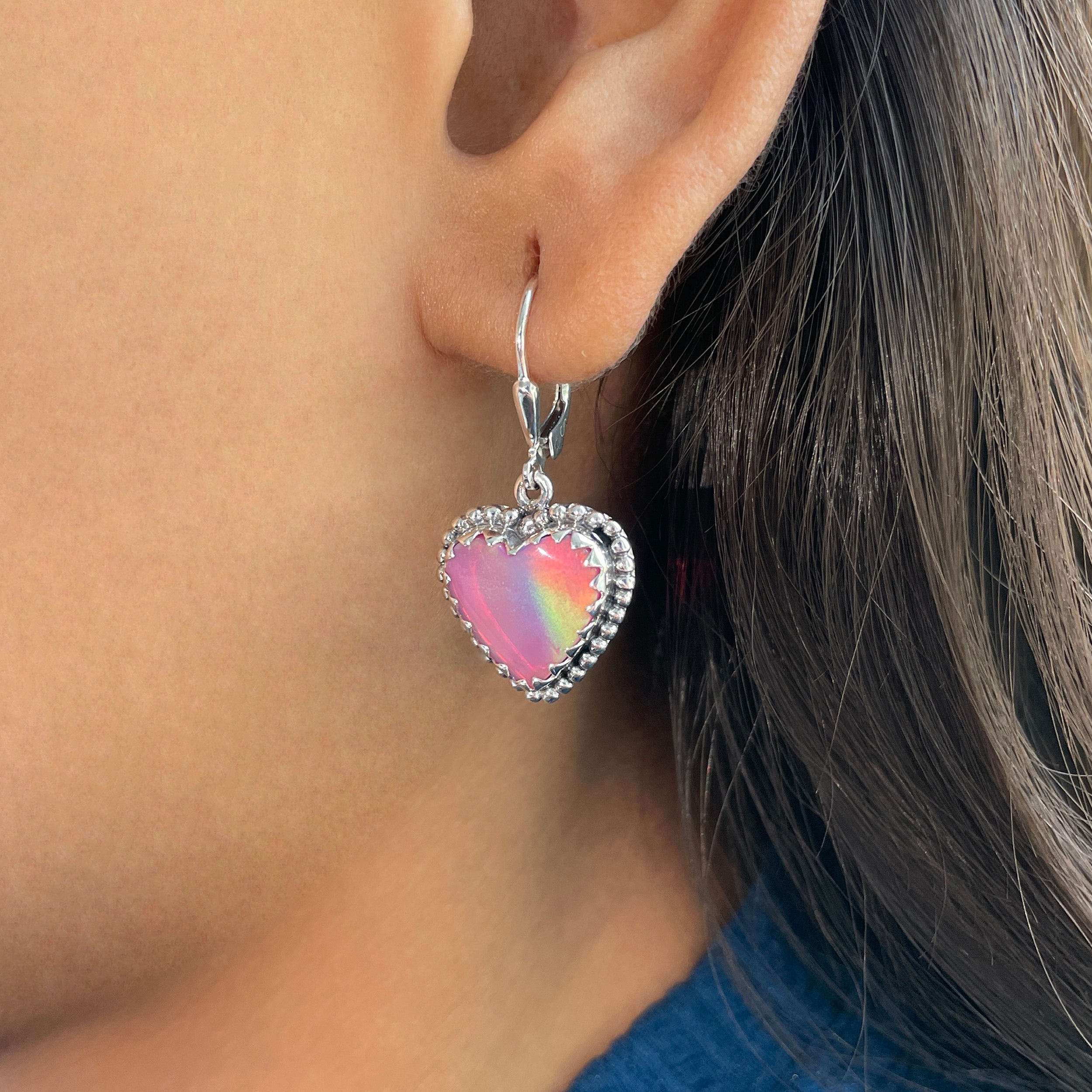 Aura Opal Earrings-(AOP-E-44.)