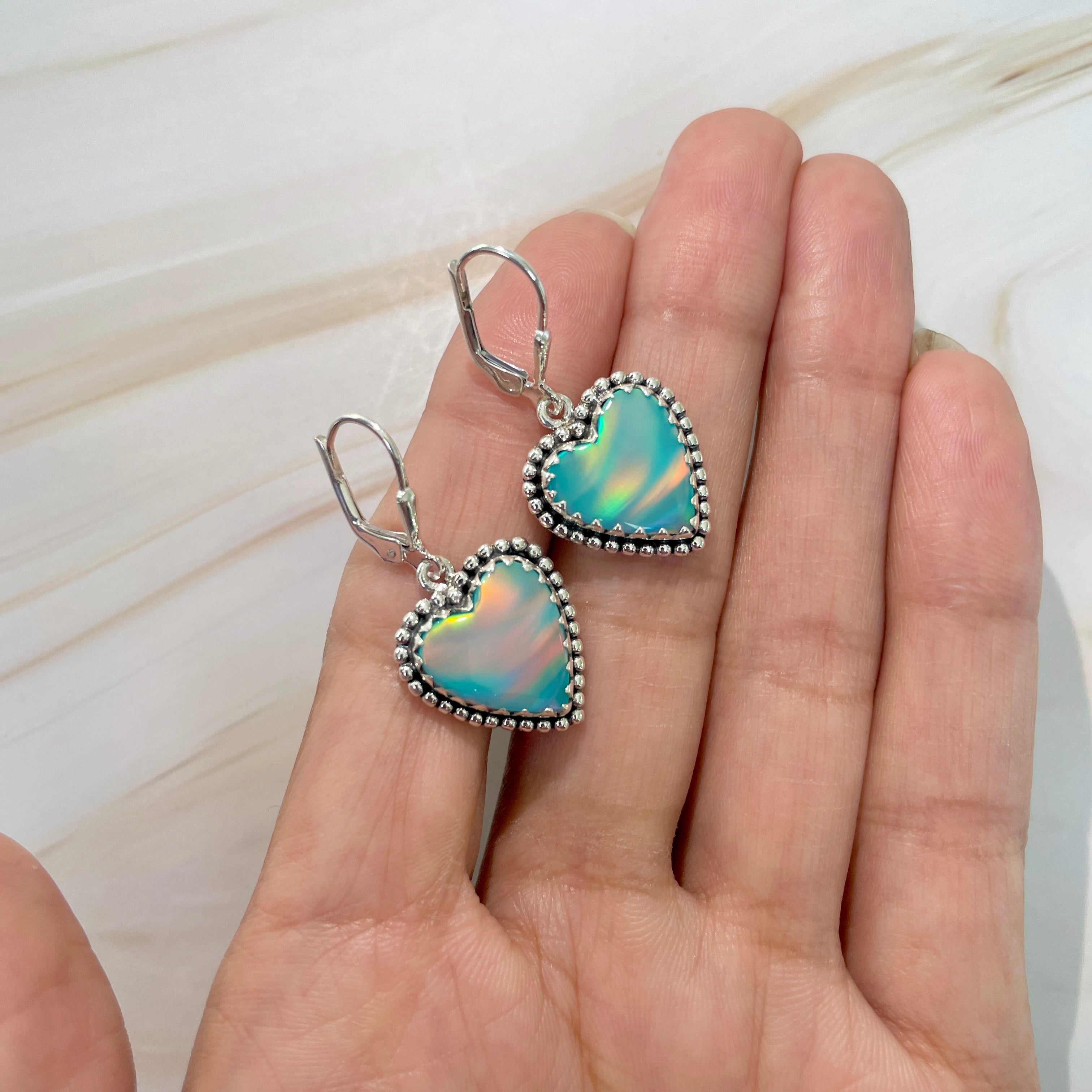 Aura Opal Earrings-(AOP-E-47.)