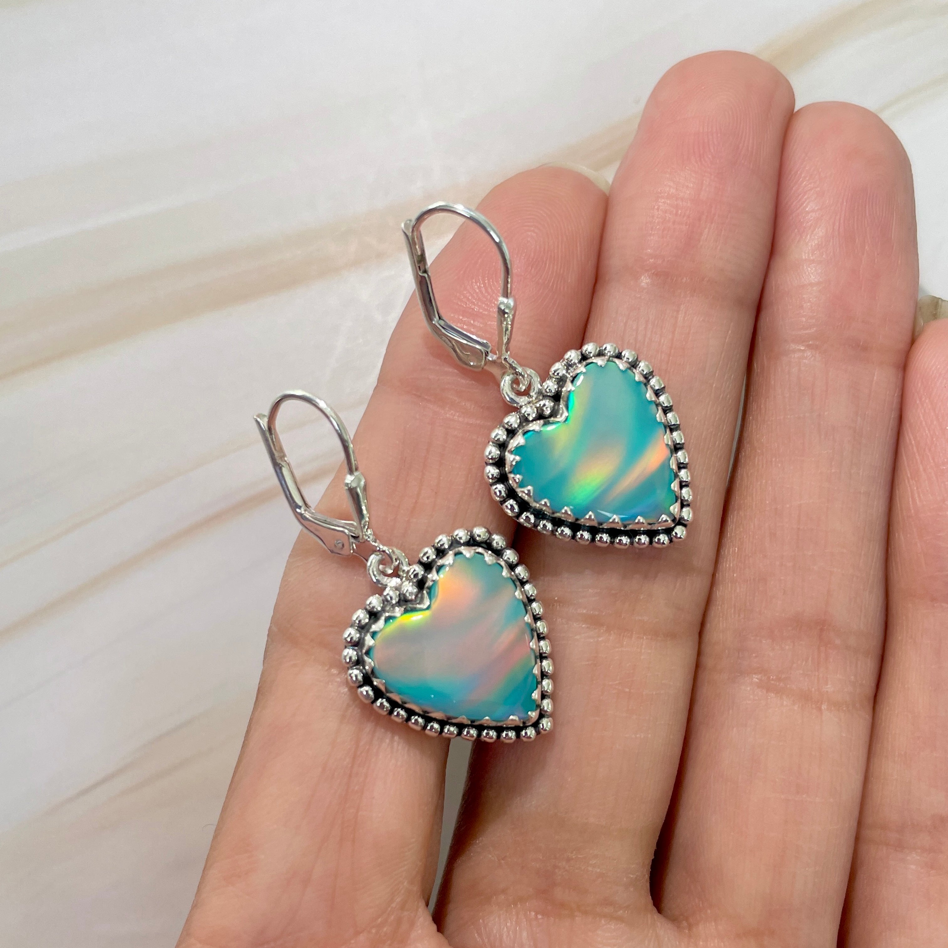 Aura Opal Earrings-(AOP-E-47.)