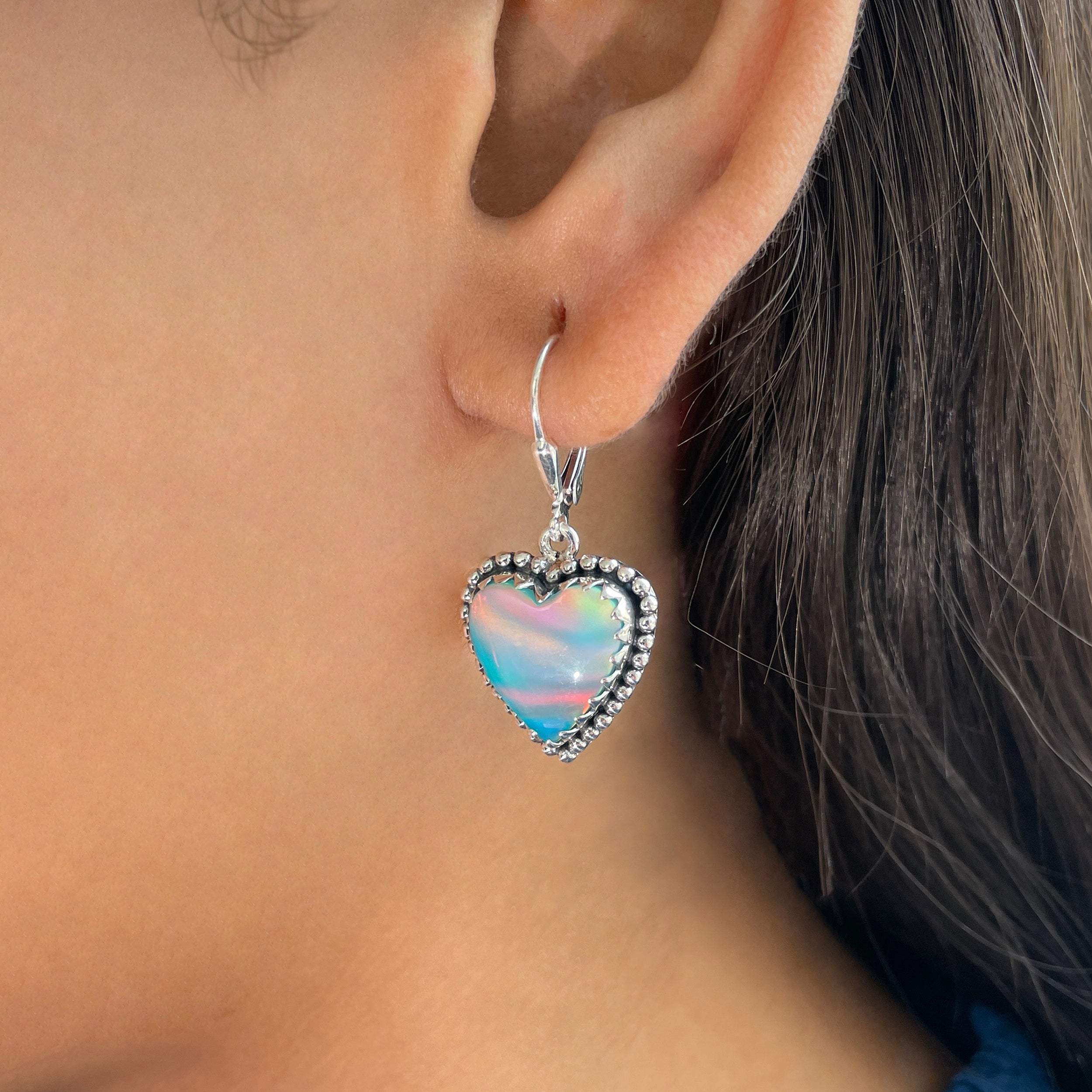 Aura Opal Earrings-(AOP-E-47.)
