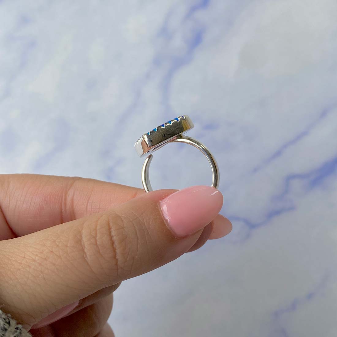 Aura Opal Adjustable Ring-(AOP-R-10.)