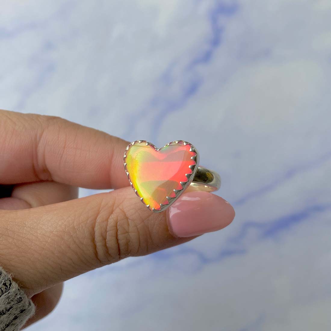 Aura Opal Adjustable Ring-(AOP-R-2.)