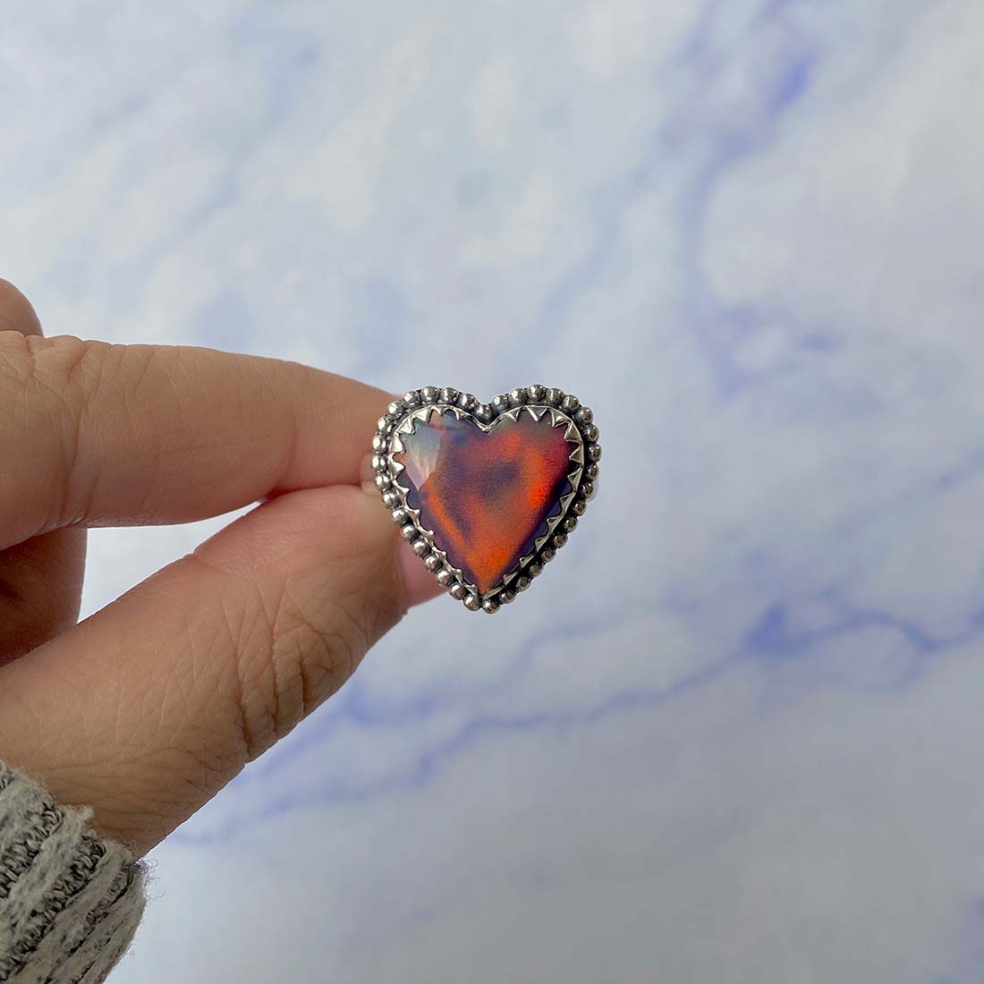 Aura Opal Adjustable Ring-(AOP-R-4.)