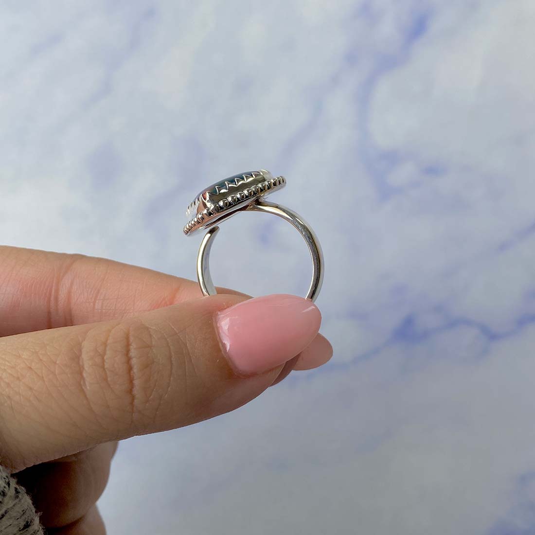 Aura Opal Adjustable Ring-(AOP-R-4.)