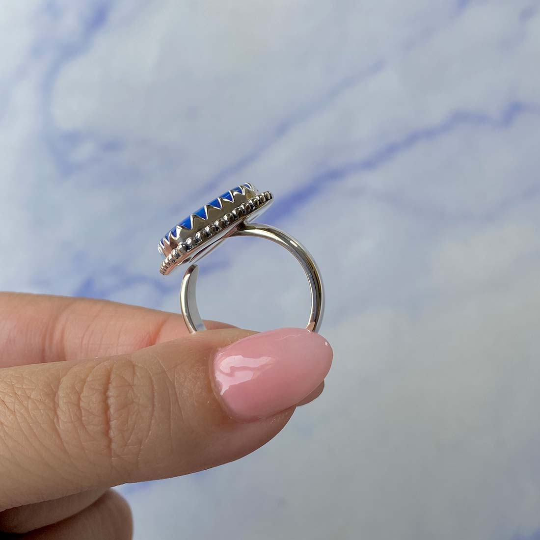 Aura Opal Adjustable Ring-(AOP-R-8.)
