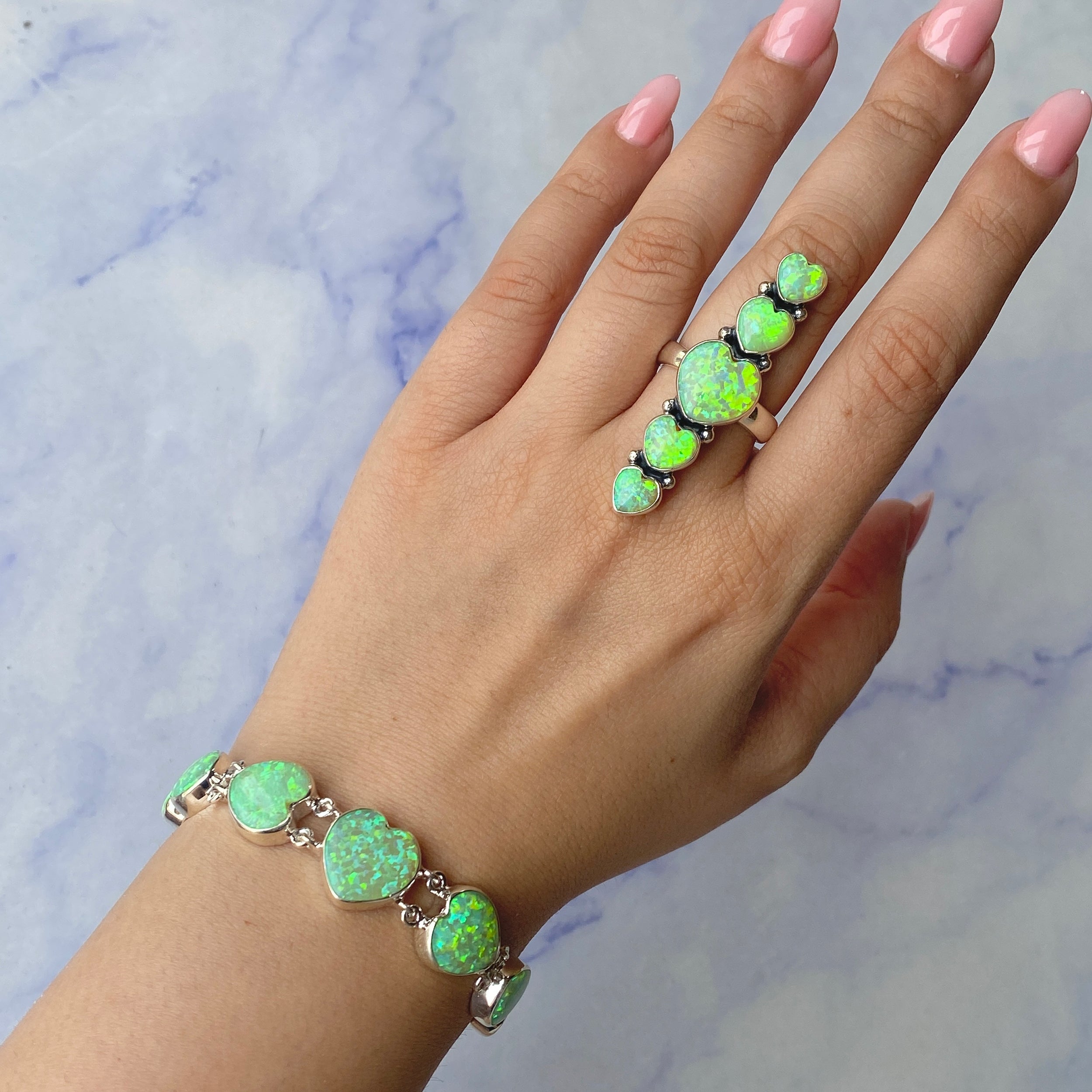 Aura Opal Jewelry Set-(AOP-ST-2.)