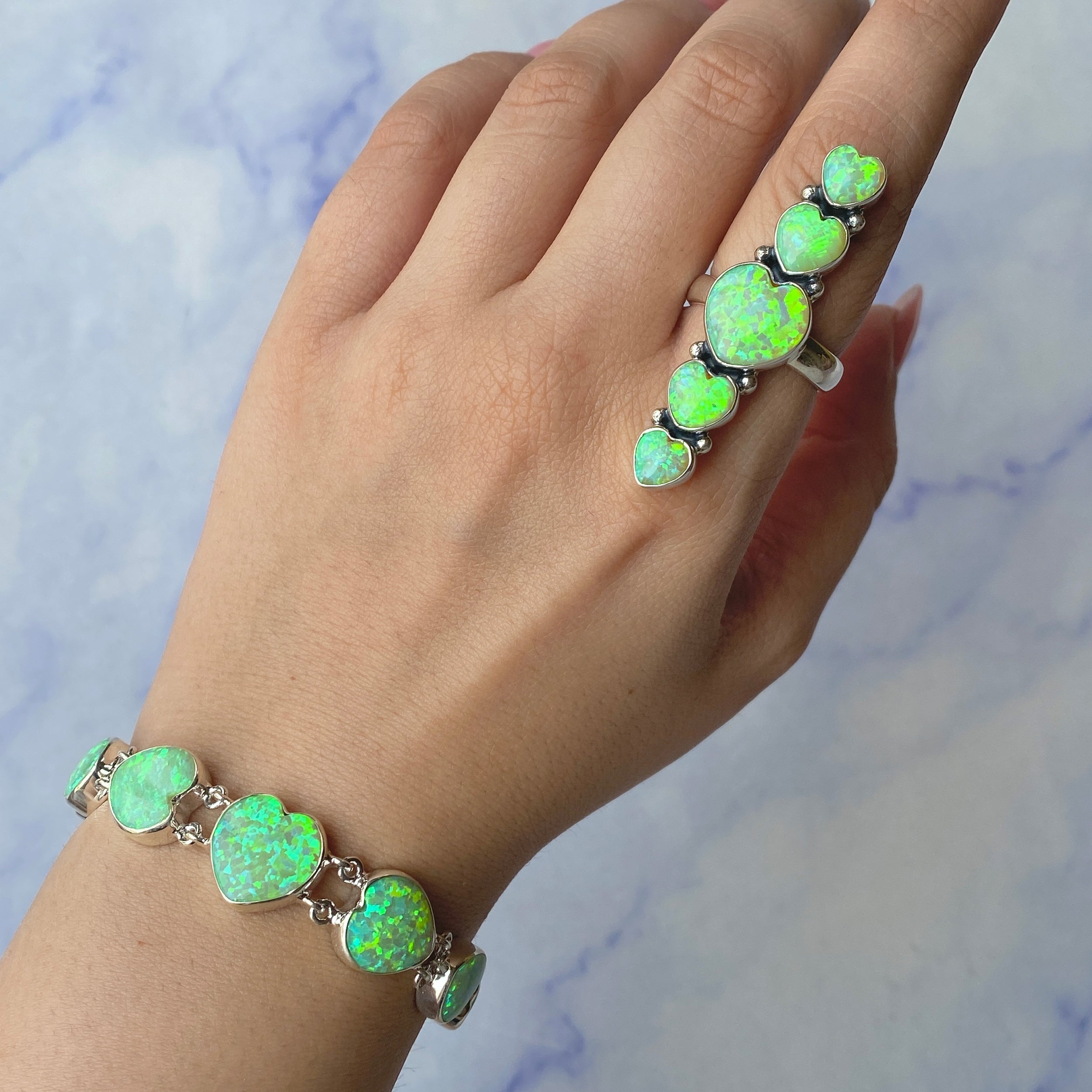 Aura Opal Jewelry Set-(AOP-ST-2.)