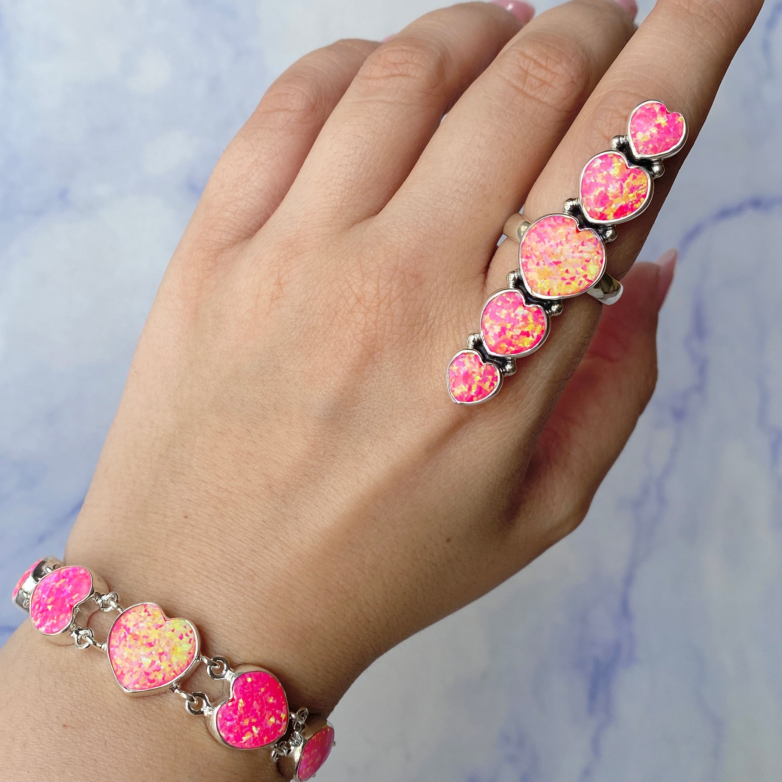 Aura Opal Jewelry Set-(AOP-ST-4.)