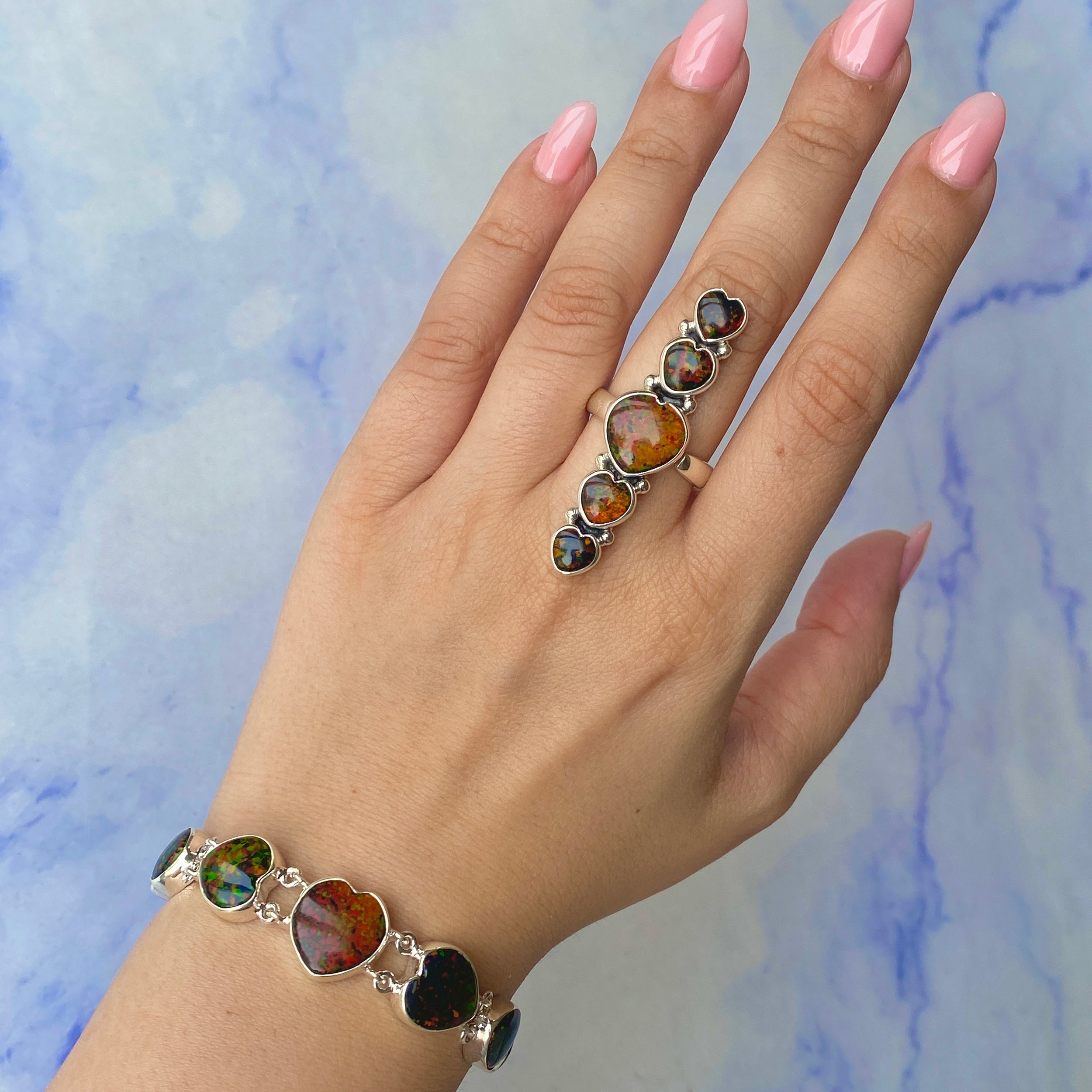 Aura Opal Jewelry Set-(AOP-ST-6.)