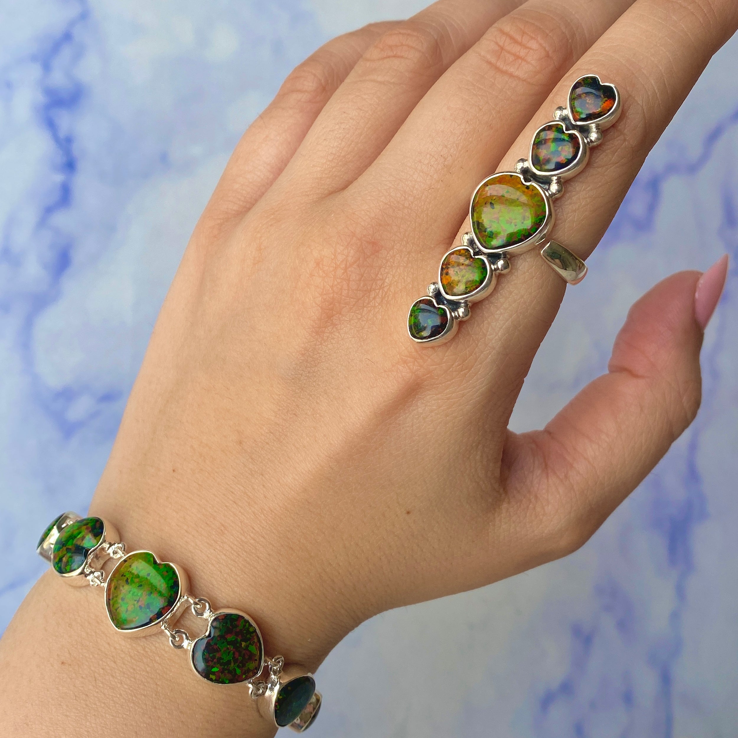 Aura Opal Jewelry Set-(AOP-ST-6.)