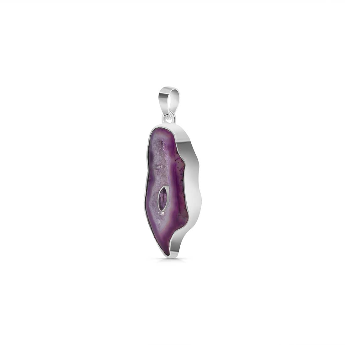 Purple Agate Pendant-(APU-P-12.)
