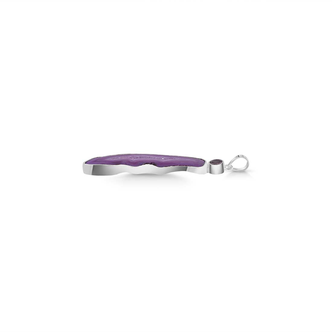 Purple Agate Pendant-(APU-P-18.)