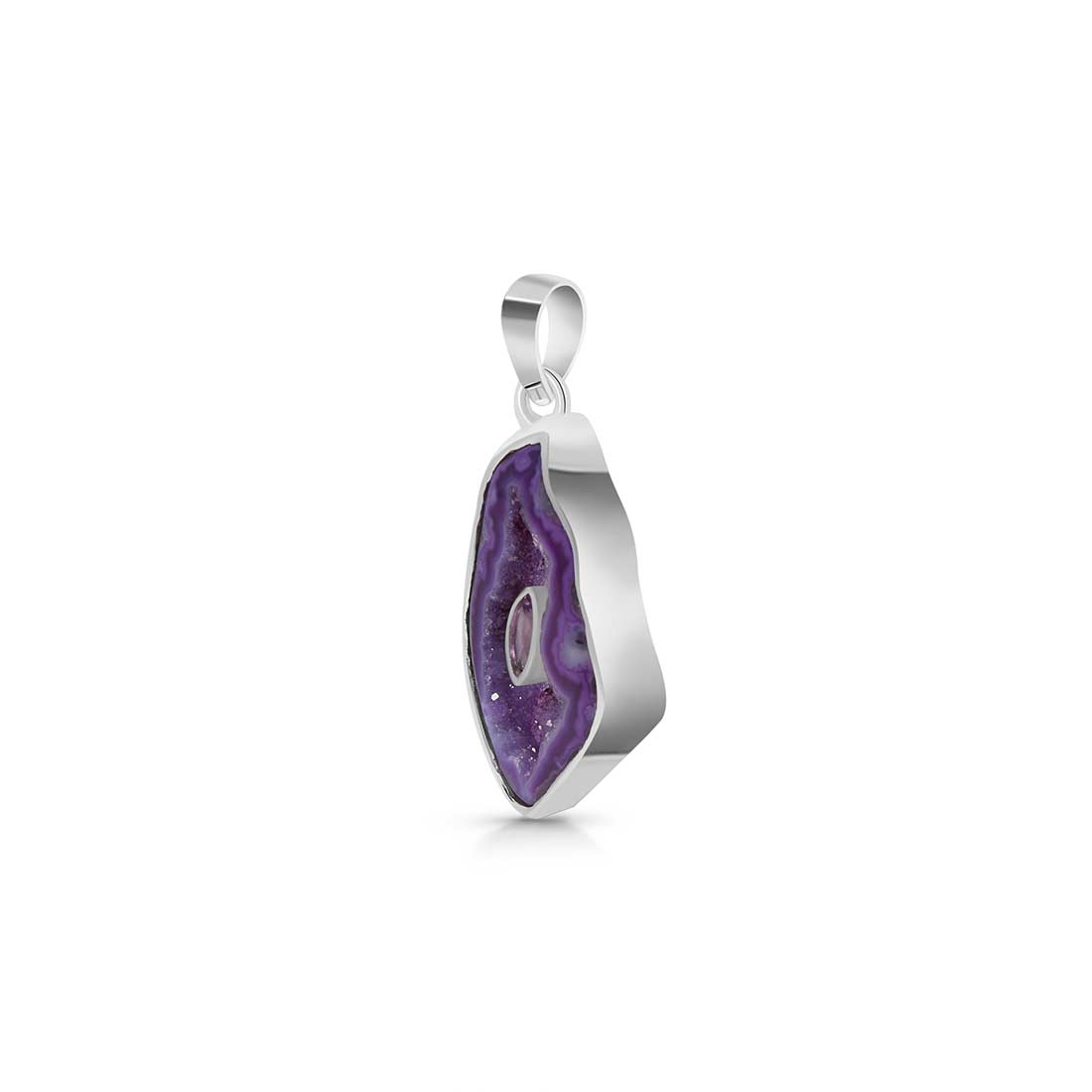 Purple Agate Pendant-(APU-P-2.)