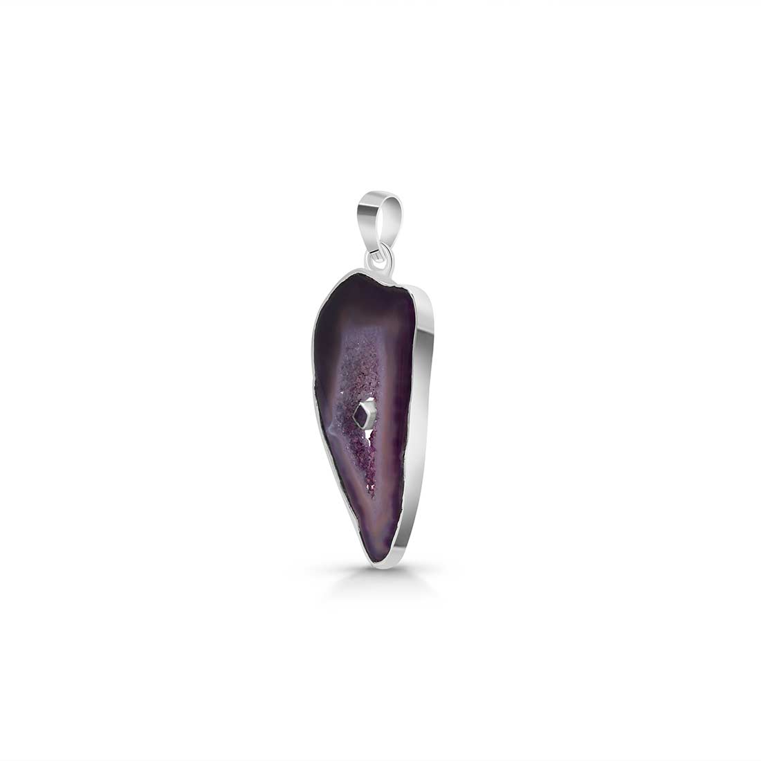 Purple Agate Pendant-(APU-P-21.)