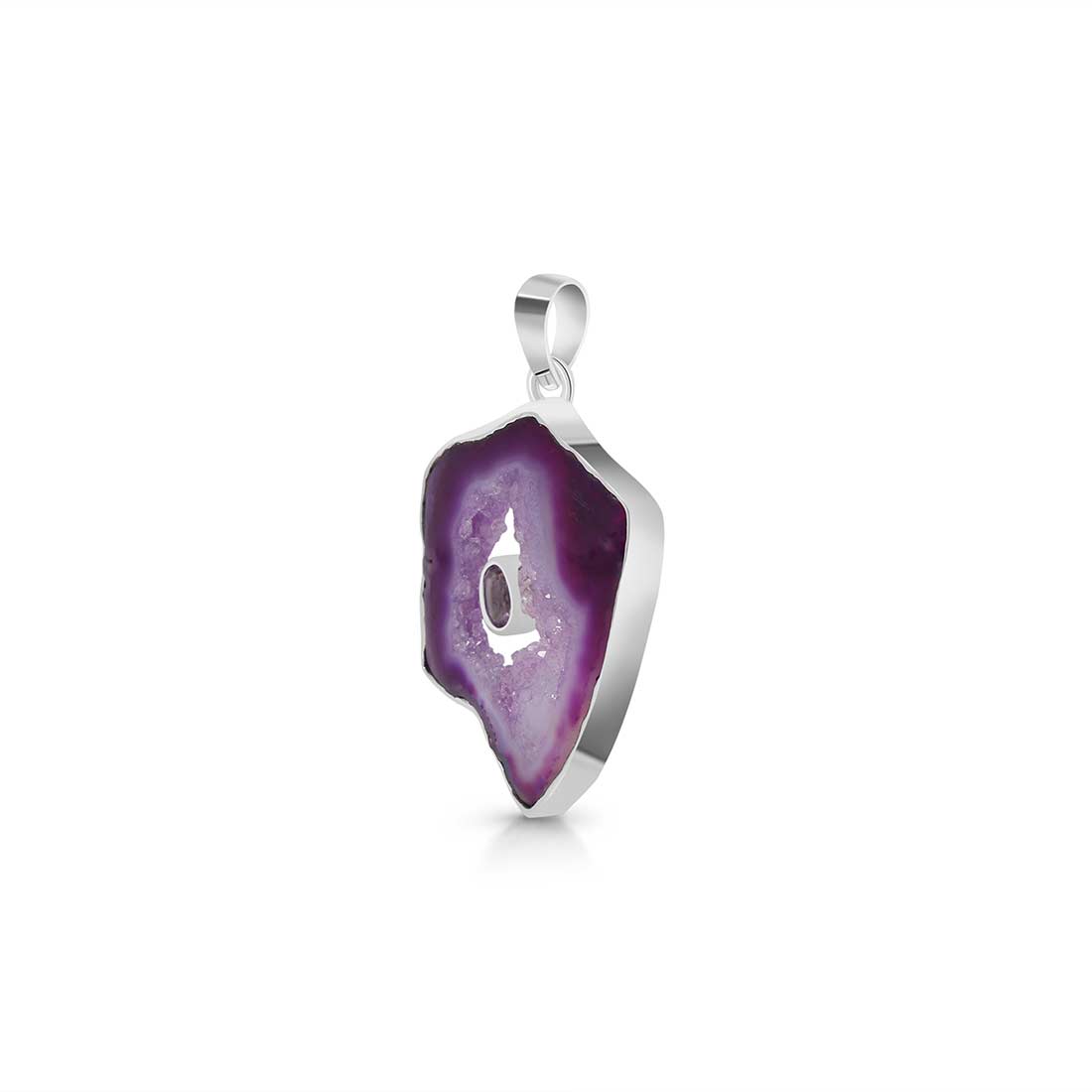 Purple Agate Pendant-(APU-P-30.)