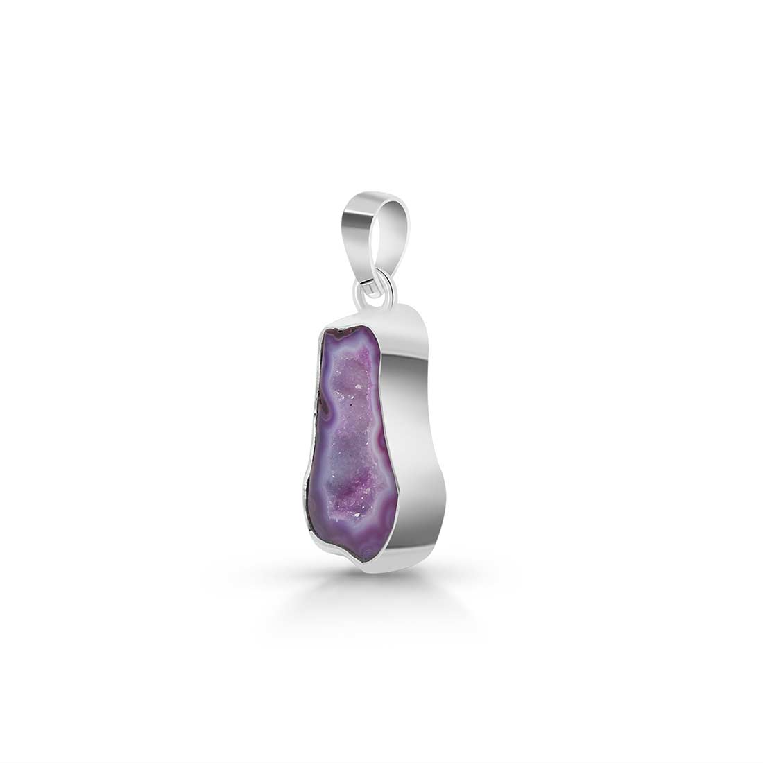 Purple Agate Pendant-(APU-P-34.)