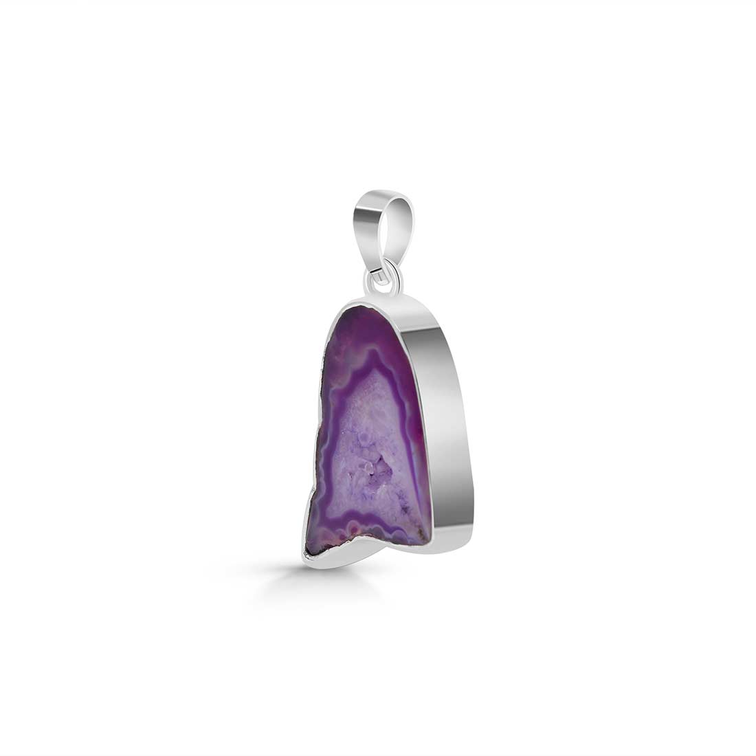 Purple Agate Pendant-(APU-P-43.)