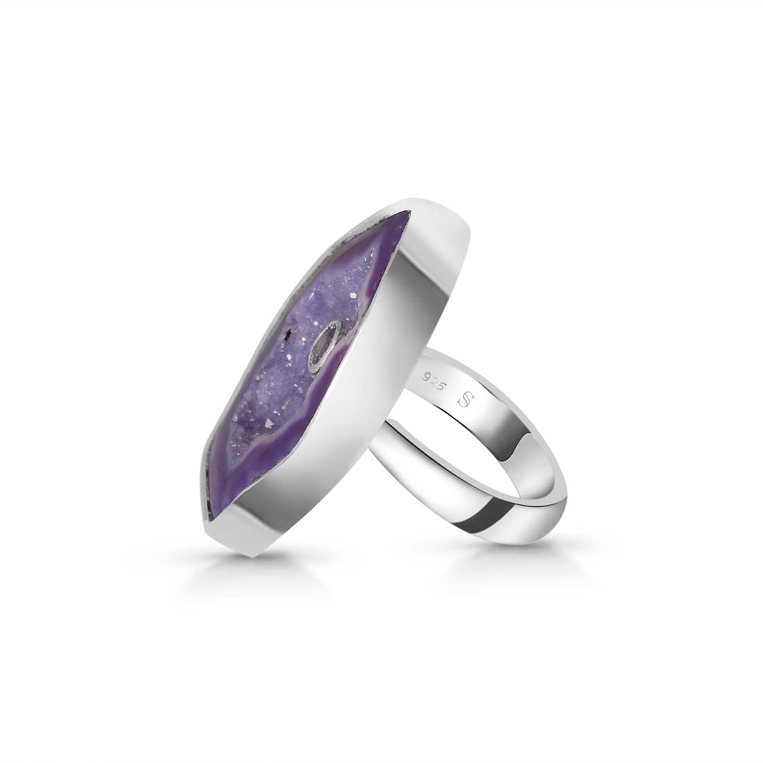 Purple Agate Adjustable Ring-(APU-R-11.)