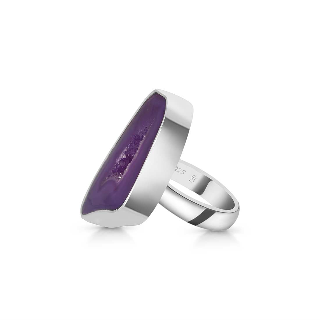 Purple Agate Adjustable Ring-(APU-R-32.)