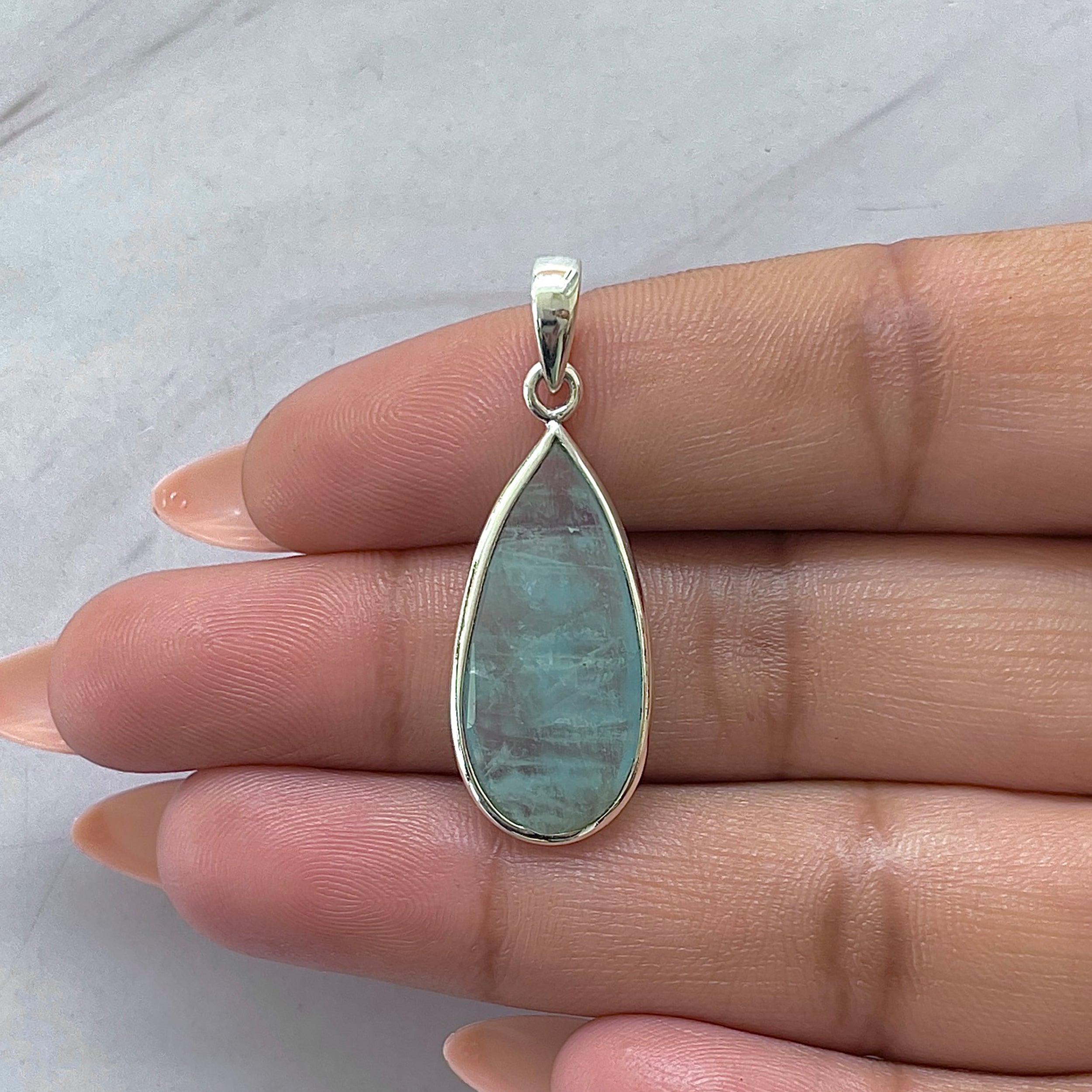 Aquamarine Pendant-(AQM-P-44.)