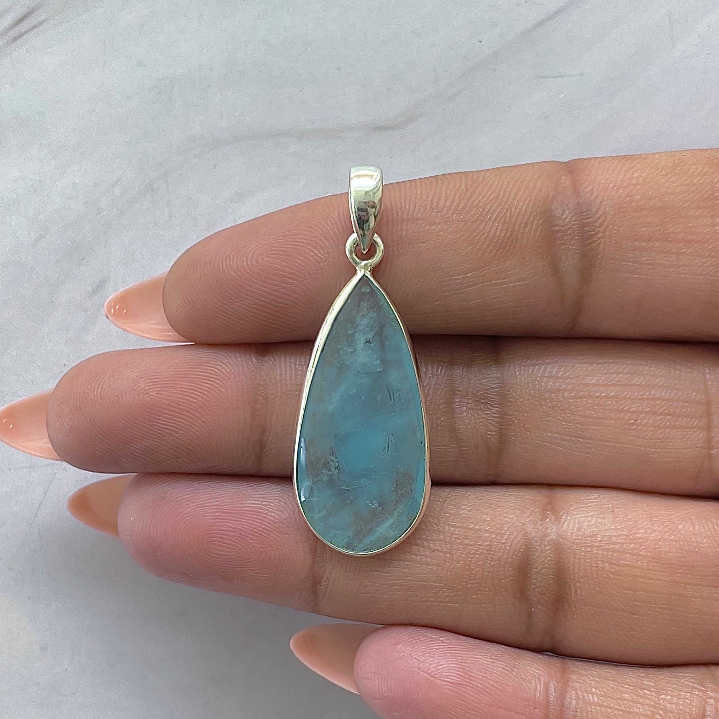 Aquamarine Pendant-(AQM-P-45.)