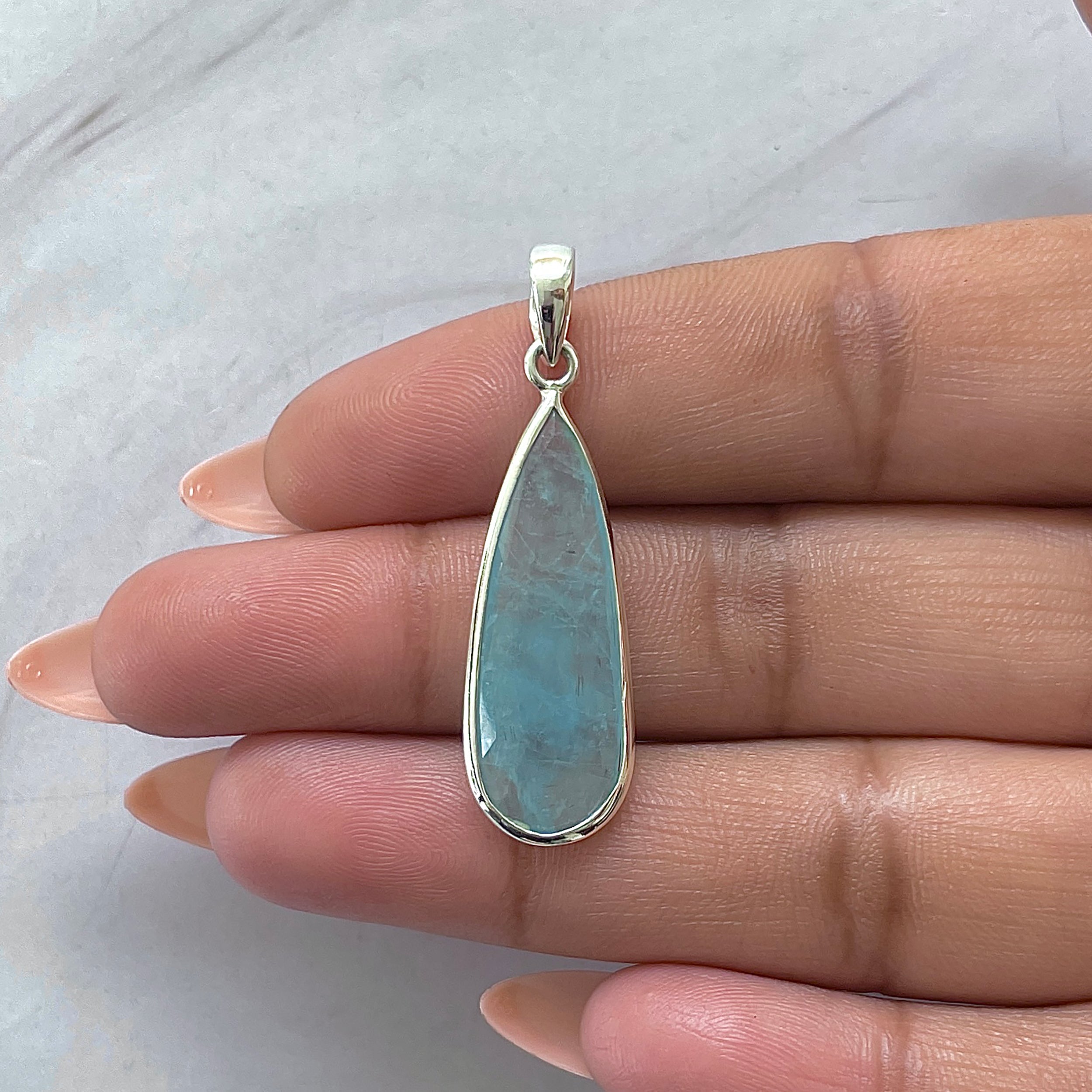 Aquamarine Pendant-(AQM-P-46.)