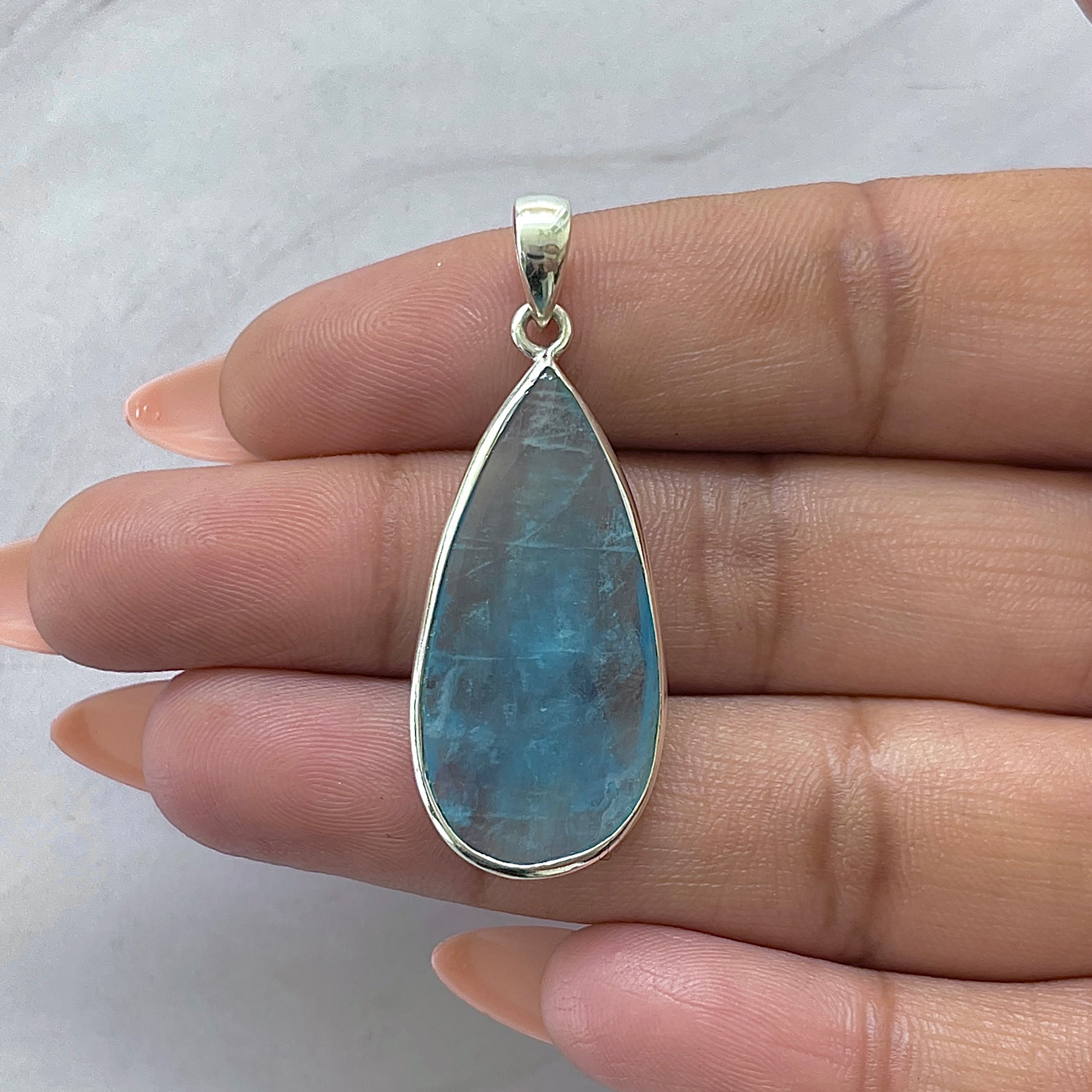 Aquamarine Pendant-(AQM-P-47.)