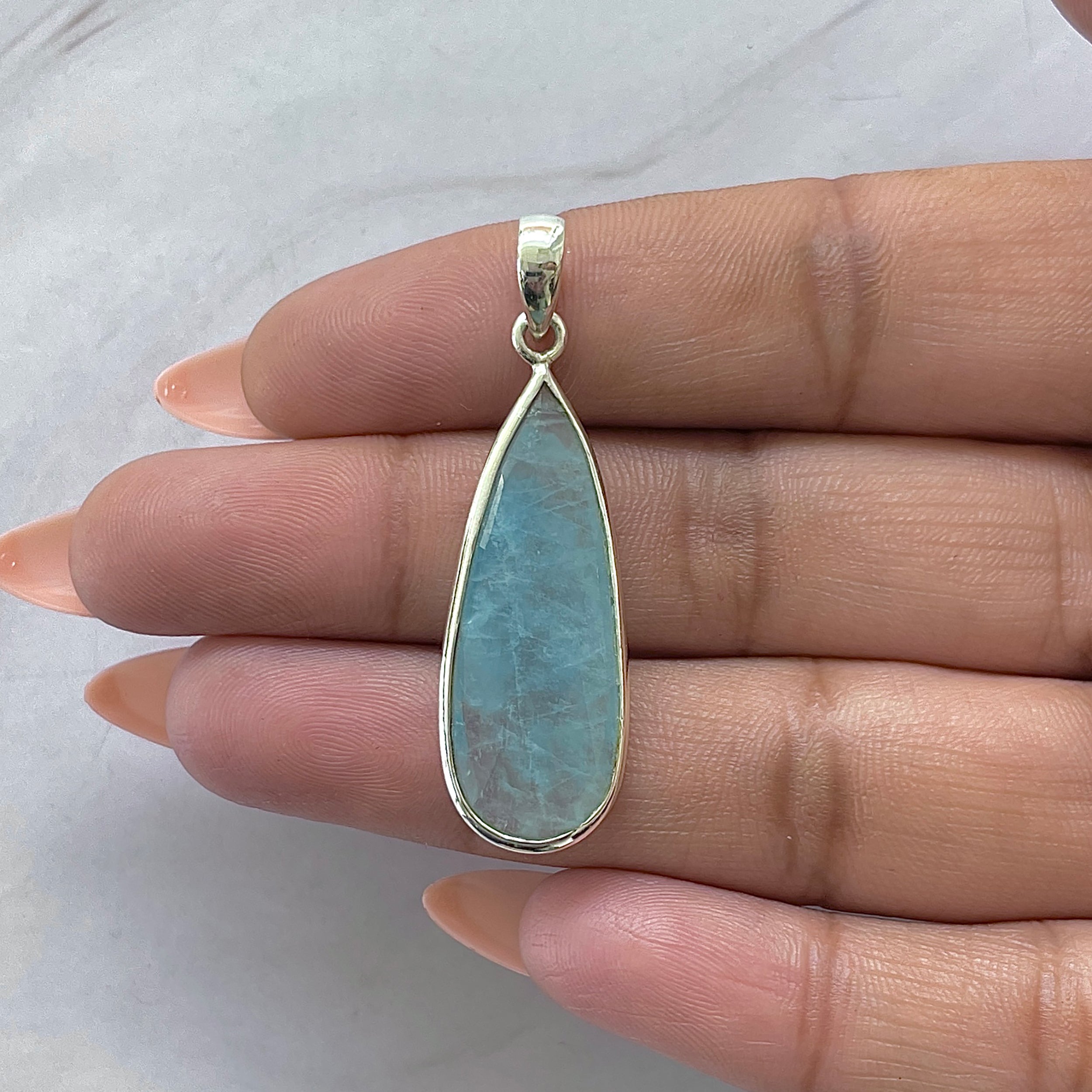 Aquamarine Pendant-(AQM-P-51.)