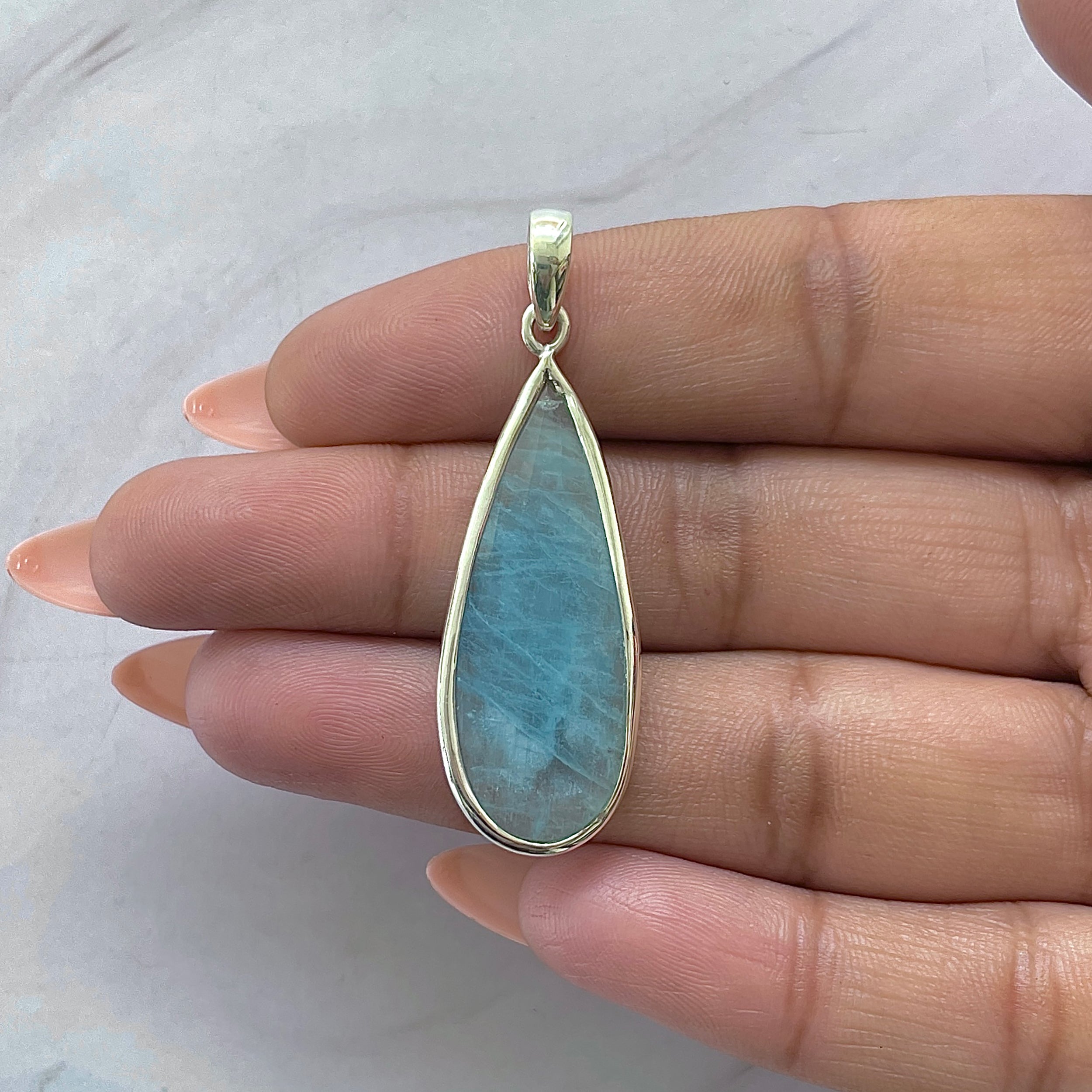 Aquamarine Pendant-(AQM-P-54.)